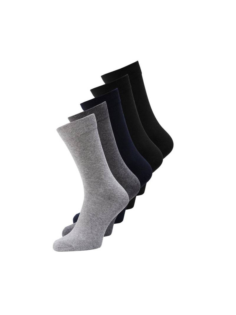 JACK&JONES - JACJENS SOCK 5 PACK NOOS dark grey melange - Gr. - ONE SIZE von JACK&JONES