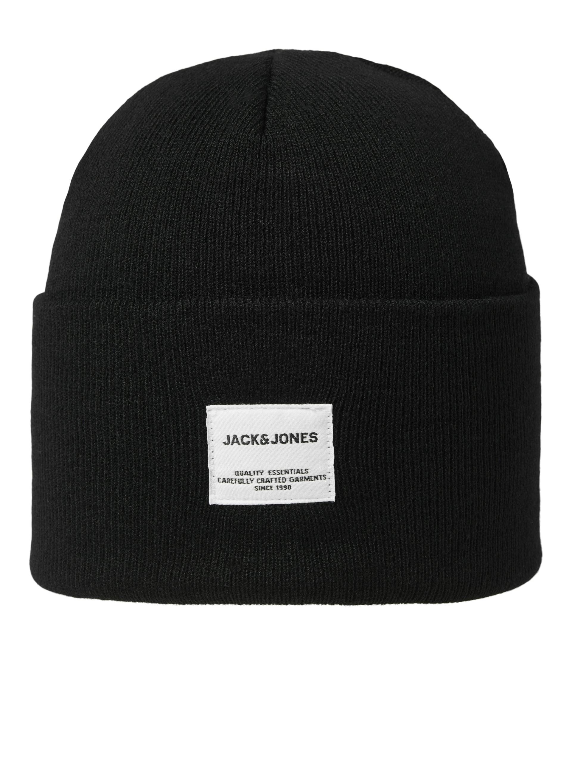 JACK&JONES - JACLONG KNIT BEANIE NOOS black - Gr. - ONE SIZE von JACK&JONES