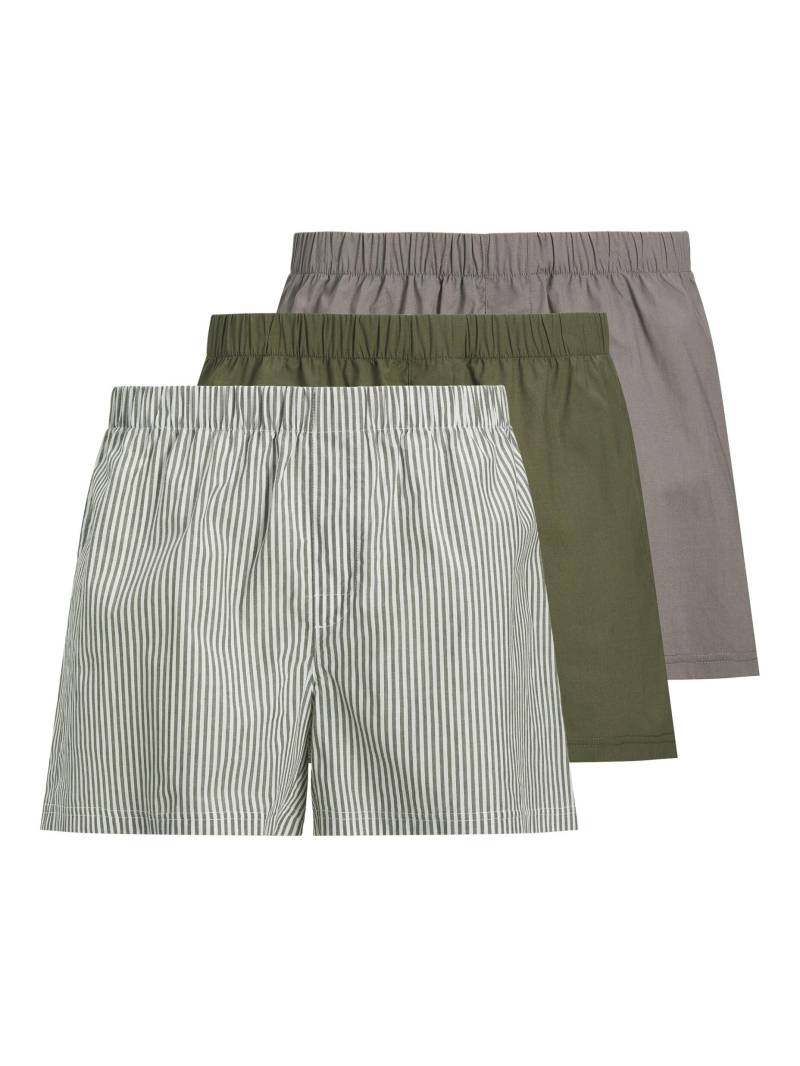 JACK&JONES - JACMILANO WOVEN BOXERS 3 PACK NOOS dusty olive - Gr. - M von JACK&JONES