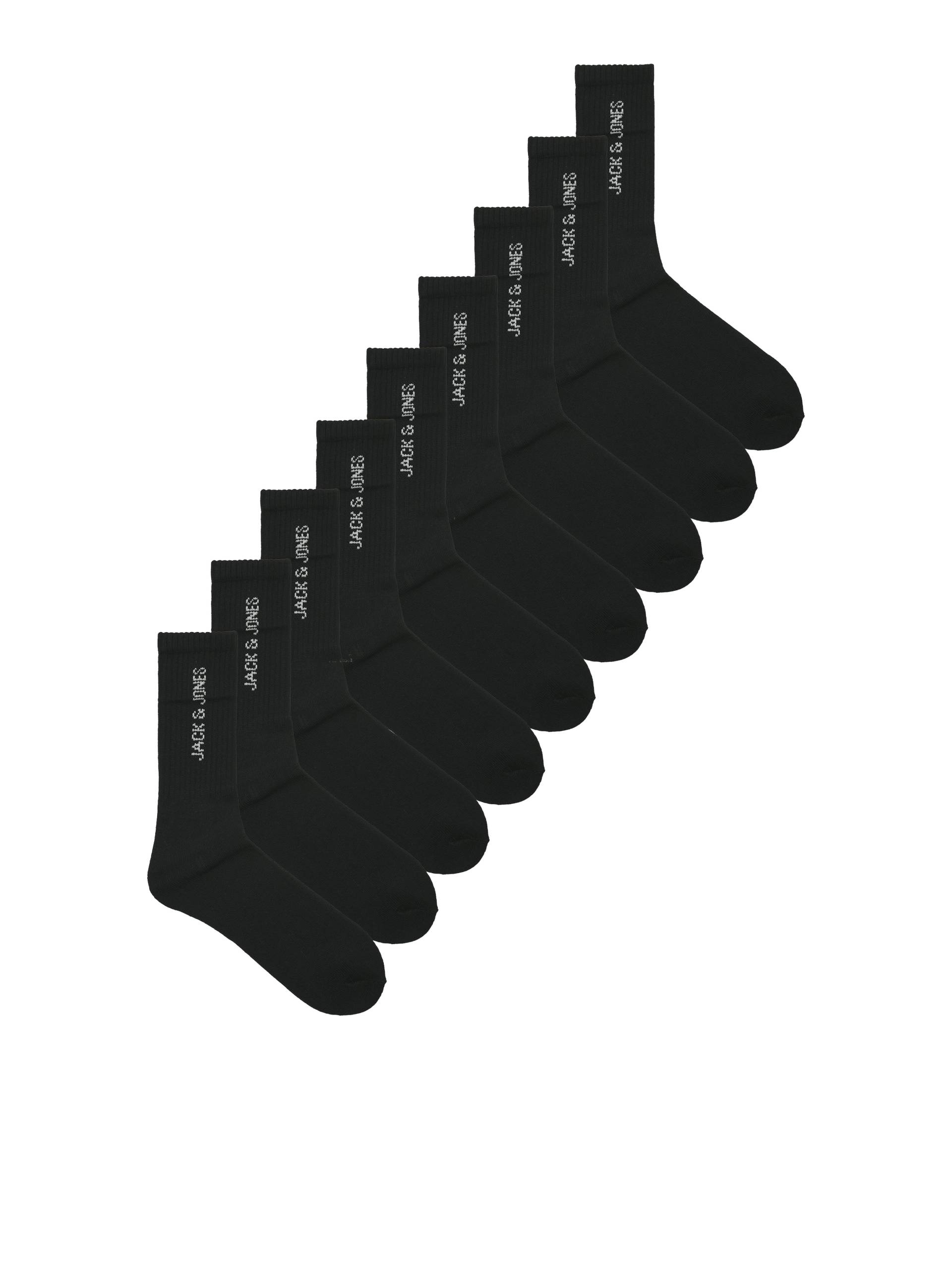 JACK&JONES - JACREGEN TENNIS SOCKS 9 PACK NOOS black - Gr. - ONE SIZE von JACK&JONES