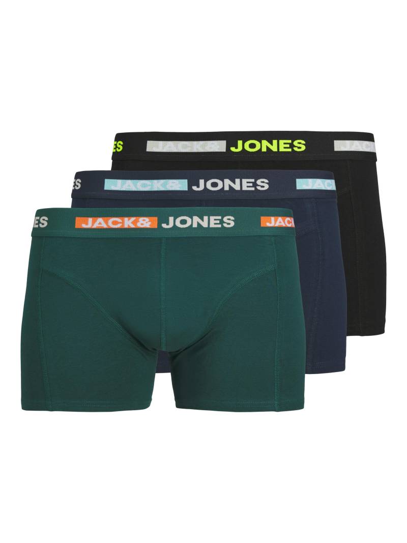 JACK&JONES - JACSCOTT SOLID TRUNKS 3 PACK SN JNR black - Gr. - 140 von JACK&JONES