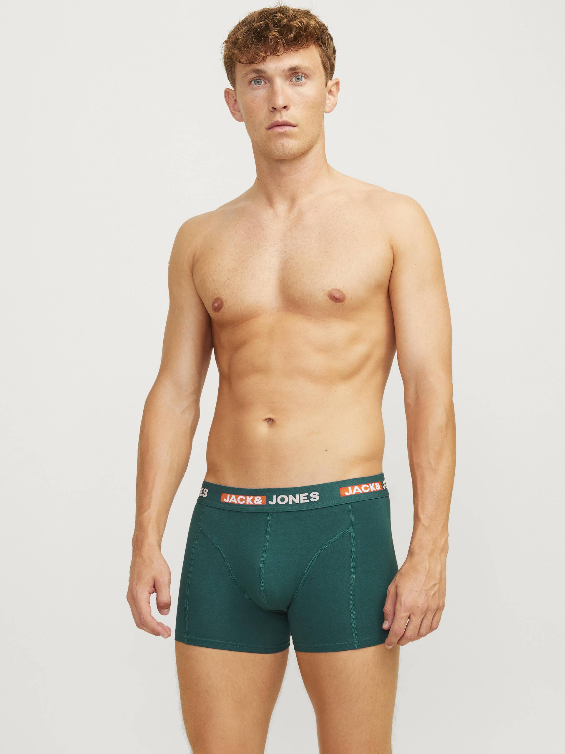 JACK&JONES - JACSCOTT SOLID TRUNKS 3 PACK SN black - Gr. - S von JACK&JONES