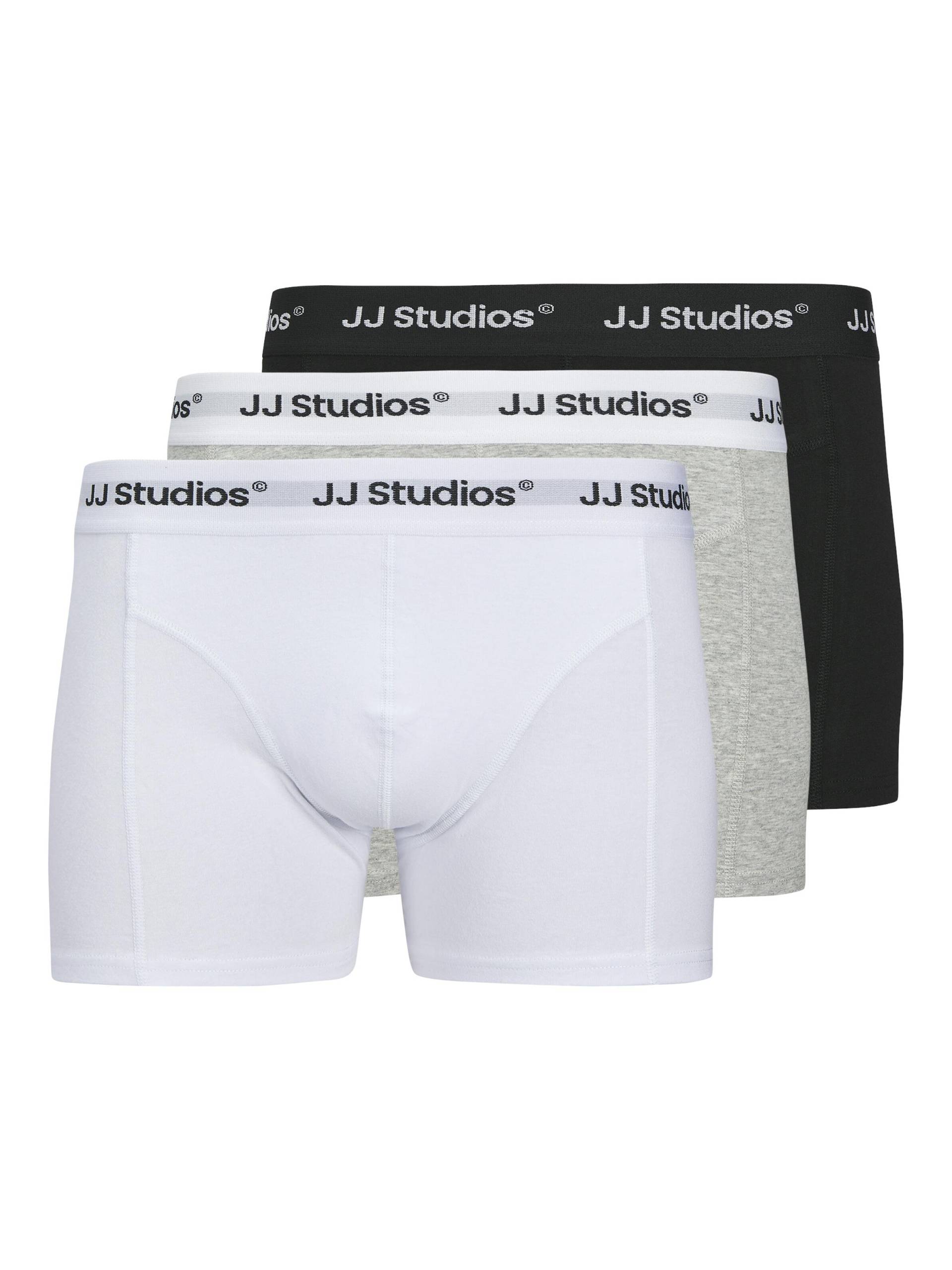 JACK&JONES - JACSOHO SOLID TRUNKS 3 PACK NOOS white - Gr. - M von JACK&JONES
