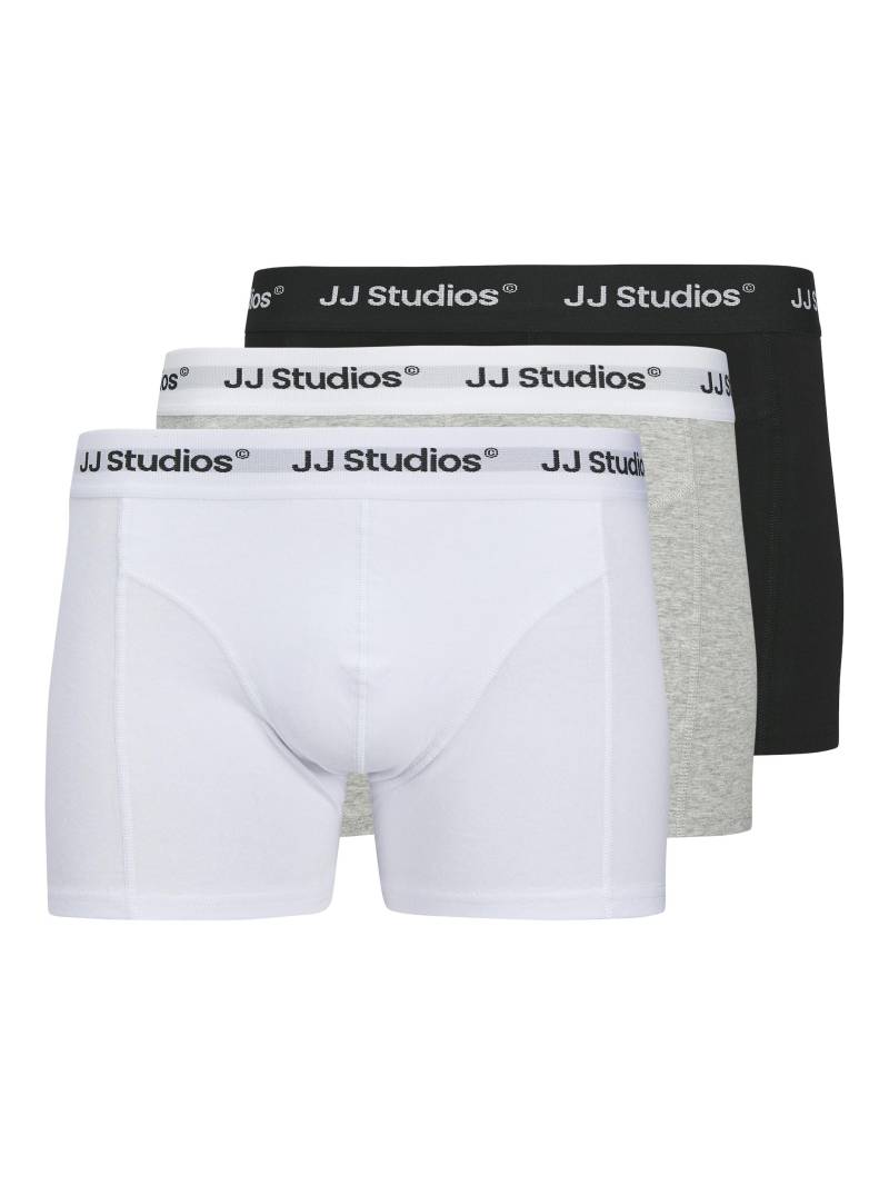JACK&JONES - JACSOHO SOLID TRUNKS 3 PACK NOOS white - Gr. - XL von JACK&JONES