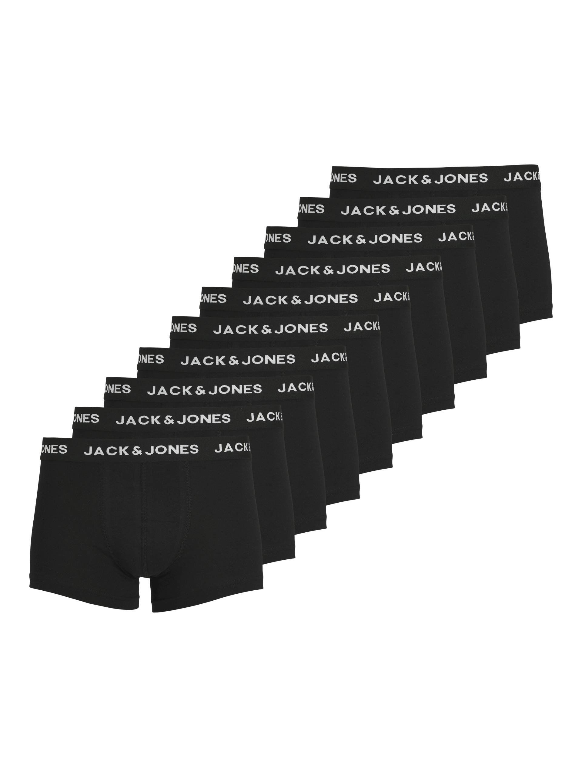 JACK&JONES - JACSOLID TRUNKS 10 PACKS NOOS black - Gr. - L von JACK&JONES