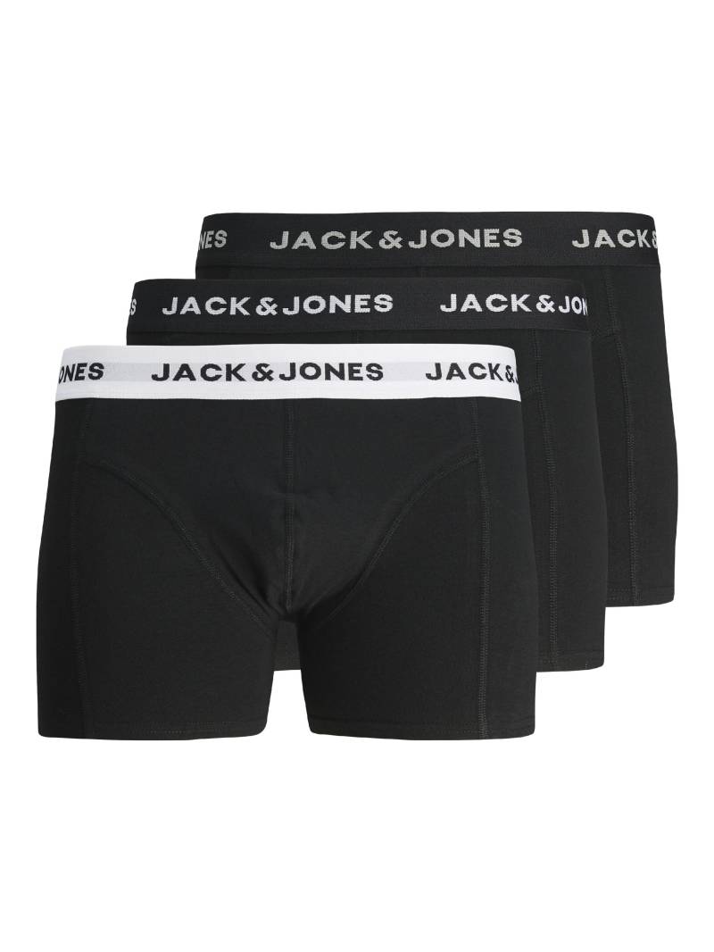 JACK&JONES - JACSOLID TRUNKS 3 PACK OP black - Gr. - XXL von JACK&JONES