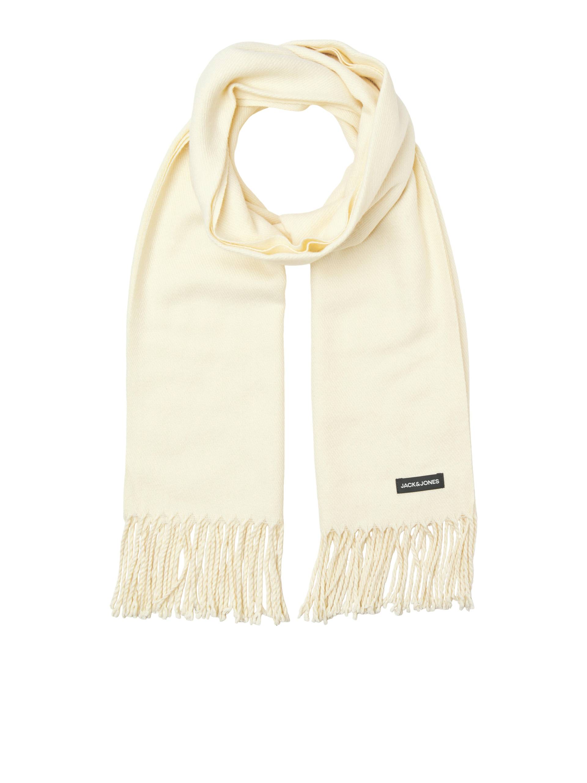 JACK&JONES - JACSOLID WOVEN SCARF NOOS antique white - Gr. - ONE SIZE von JACK&JONES