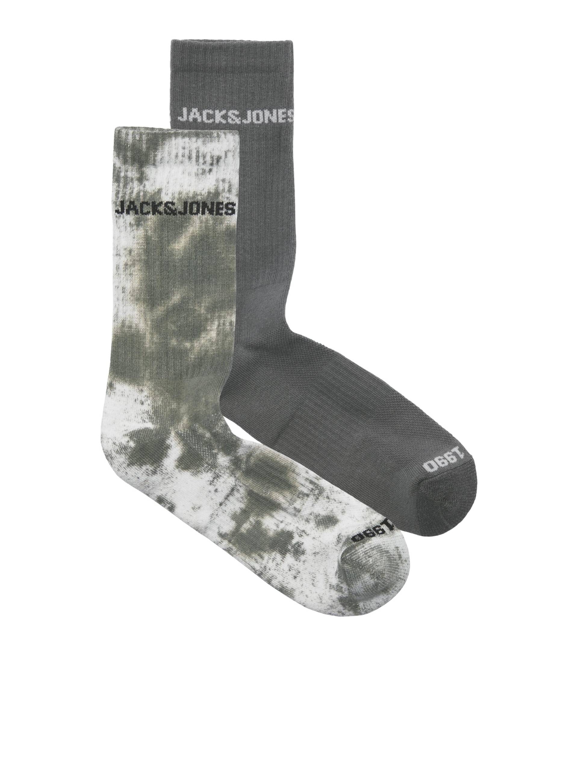 JACK&JONES - JACSPLASH TENNIS SOCKS 2 PACK poppy seed - Gr. - ONE SIZE von JACK&JONES