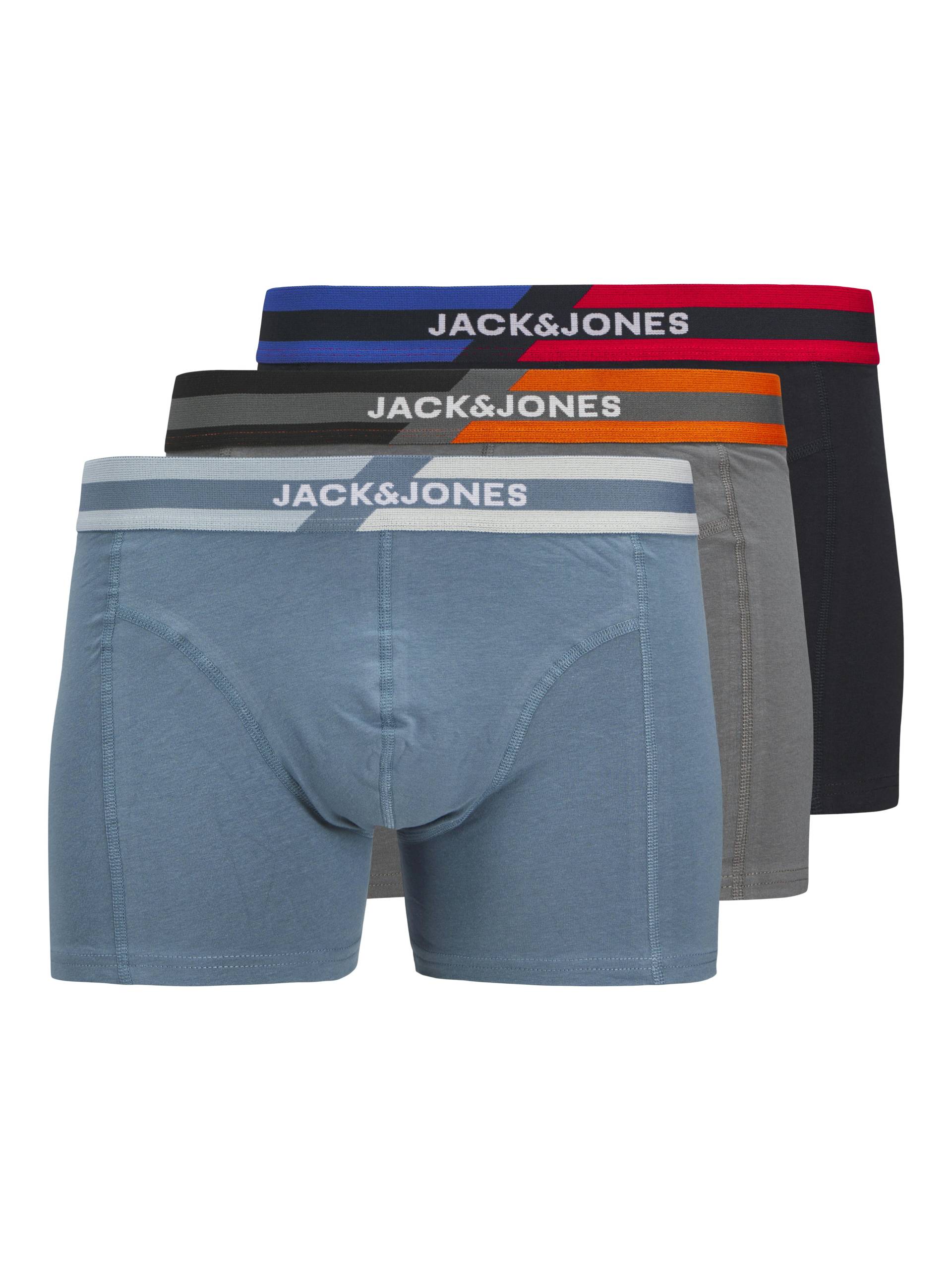 JACK&JONES - JACSTEVE SOLID TRUNKS 3 PACK JNR SN oceanview - Gr. - 152 von JACK&JONES