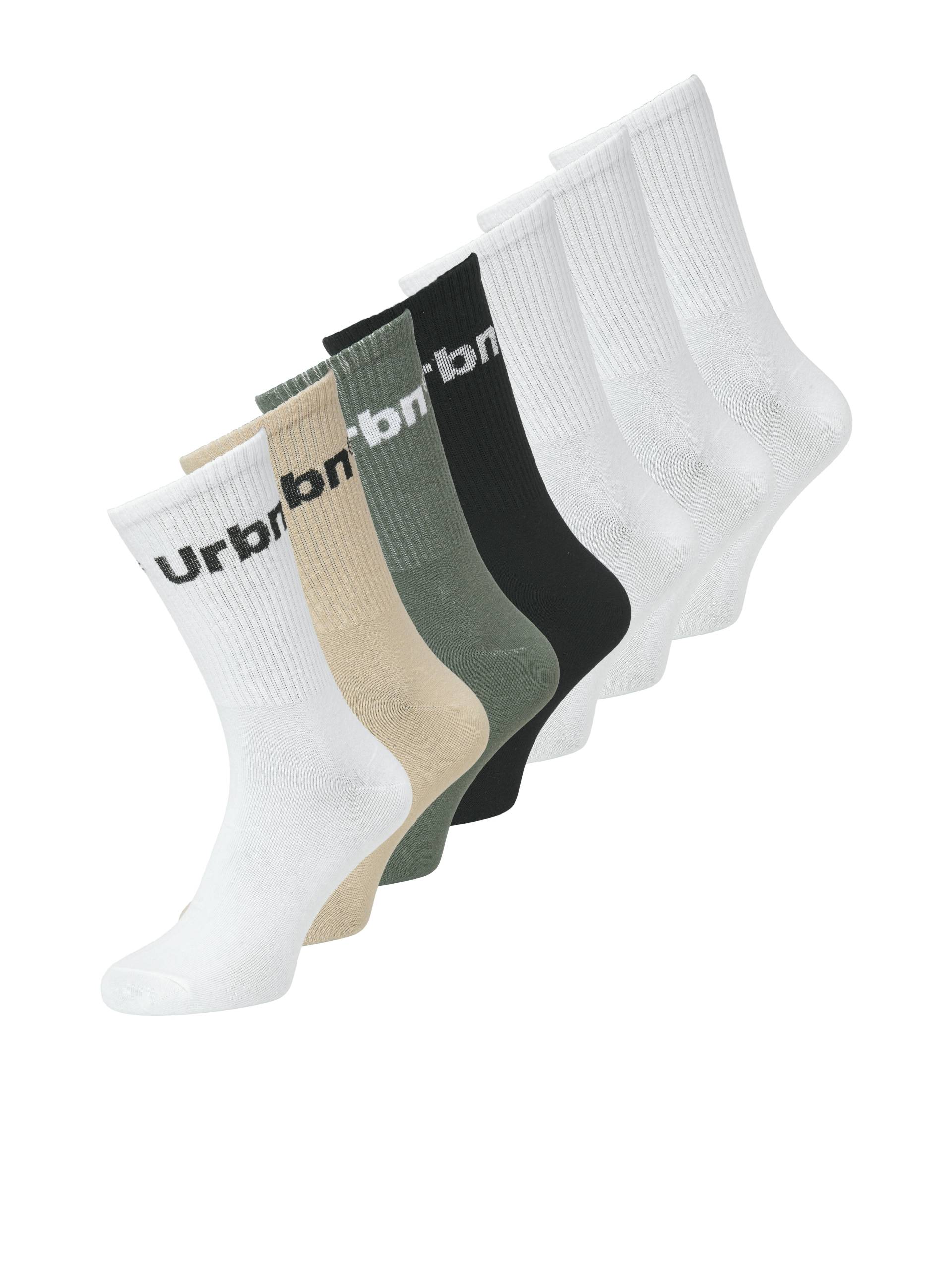JACK&JONES - JACURBN TENNIS SOCKS 7 PACK SN white - Gr. - ONE SIZE von JACK&JONES