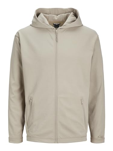 JACK & JONES Herren Jcocloud Sweat Hood Noos Zipper, Crockery, XS EU von JACK & JONES