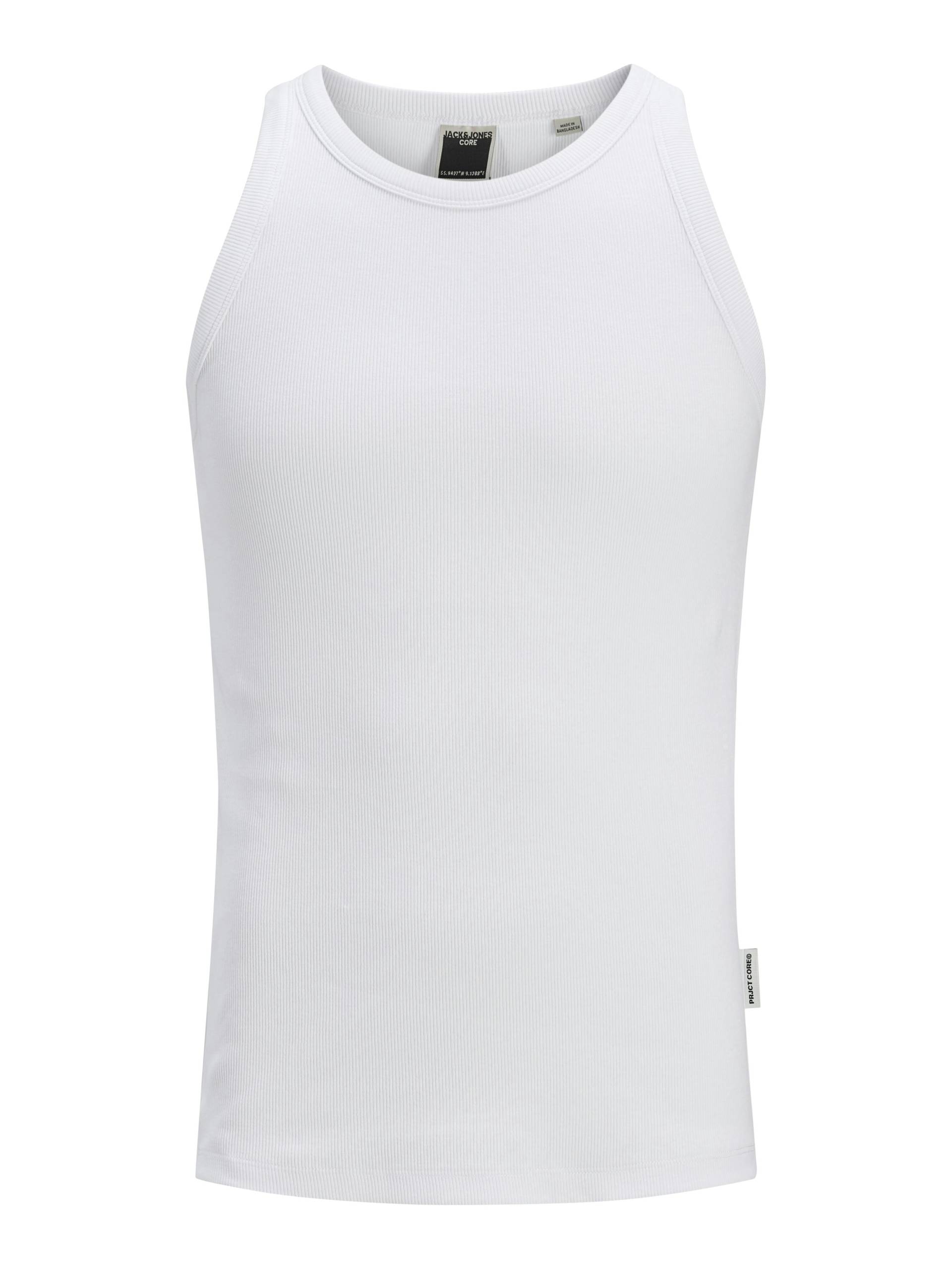 JACK&JONES - JCOCONCRETE WASHED RIB TANK TOP bright white - Gr. - XL von JACK&JONES