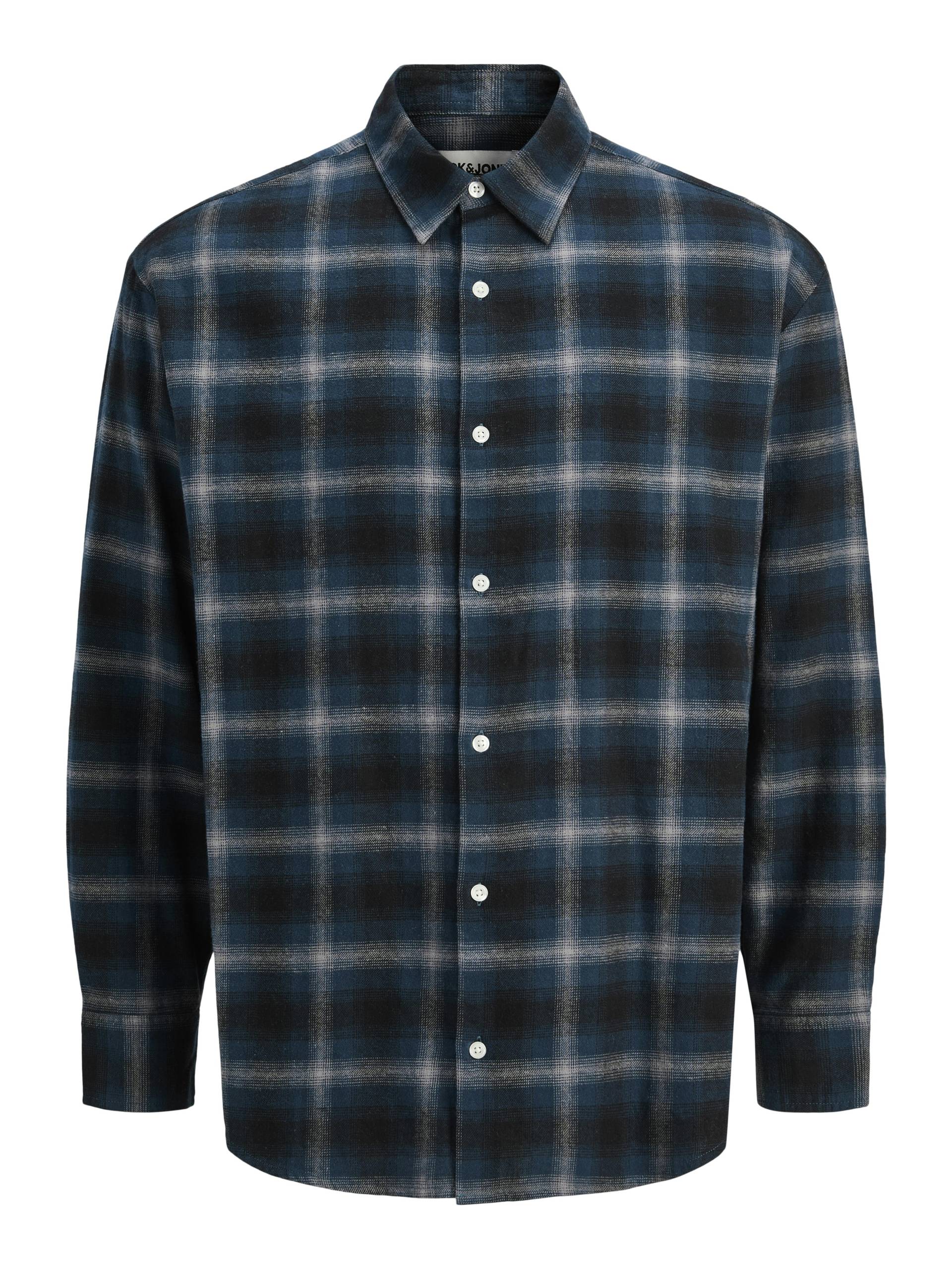 JACK&JONES - JCOCOVER CHECKED FLANNEL SHIRT LS pageant blue - Gr. - XL von JACK&JONES