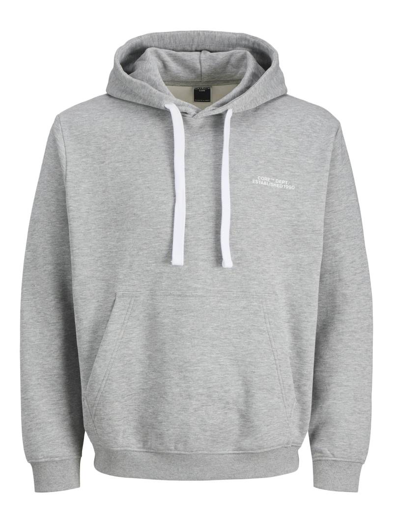 JACK&JONES - JCOCOVER GRAPHIC HOOD LN light grey melange - Gr. - XXL von JACK&JONES