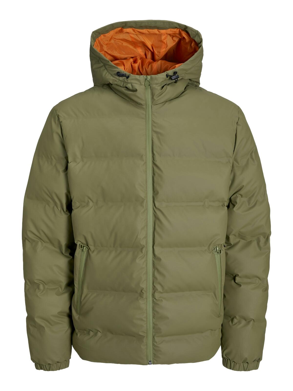 JACK&JONES - JCOELEMENTS PU PUFFER olive branch - Gr. - M von JACK&JONES