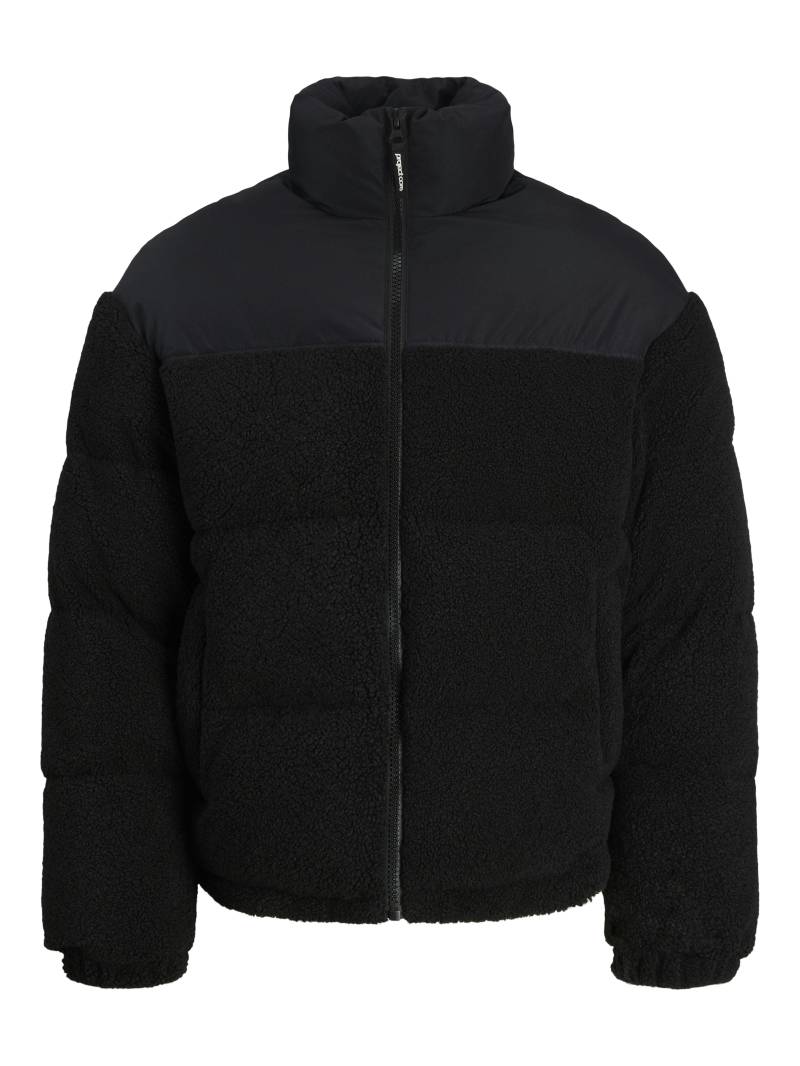 JACK&JONES - JCOFLARE TEDDY PUFFER JACKET black - Gr. - M von JACK&JONES
