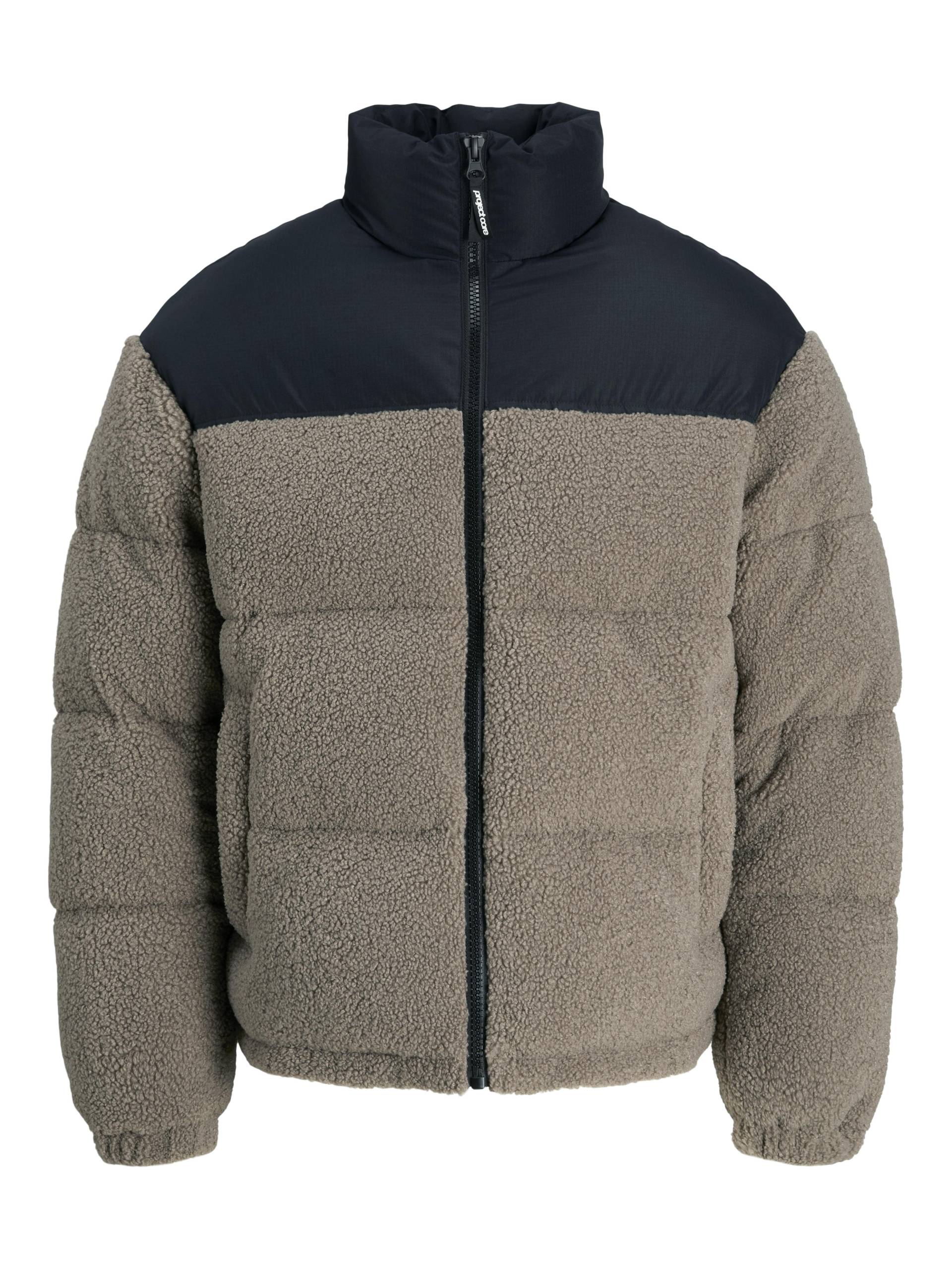 JACK&JONES - JCOFLARE TEDDY PUFFER JACKET desert taupe - Gr. - XXL von JACK&JONES