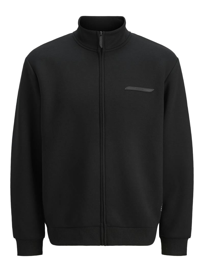 JACK&JONES - JCOFUSION SCUBA SWEAT ZIP HIGH NECK NOOS black - Gr. - XL von JACK&JONES