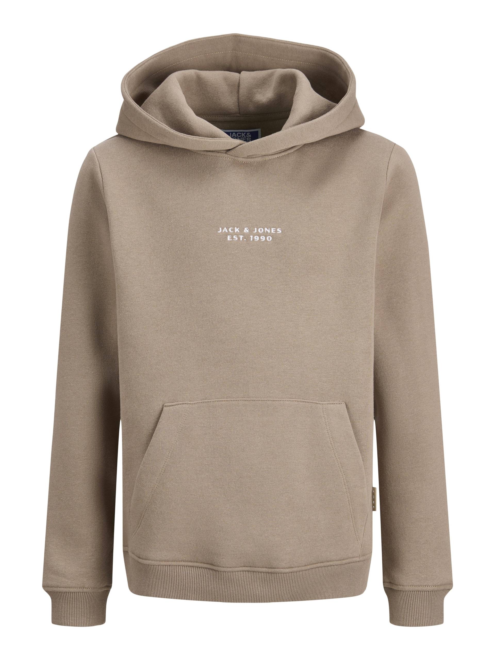 JACK&JONES - JCOPOINT EMBROIDERY SWEAT HOOD JNR desert taupe - Gr. - 164 von JACK&JONES