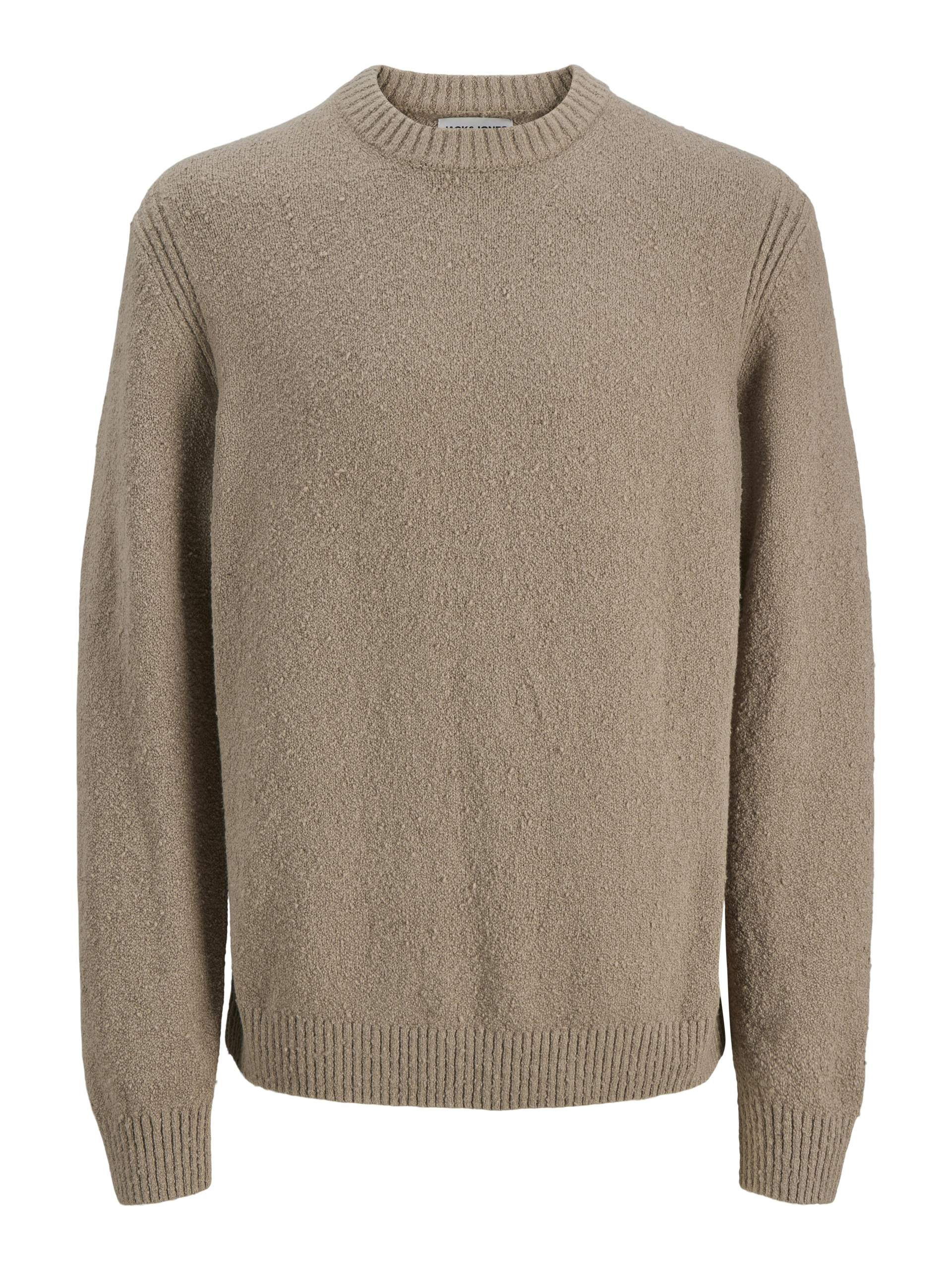 JACK&JONES - JCOPOINT KNIT BOUCLE BF PACK desert taupe - Gr. - L von JACK&JONES