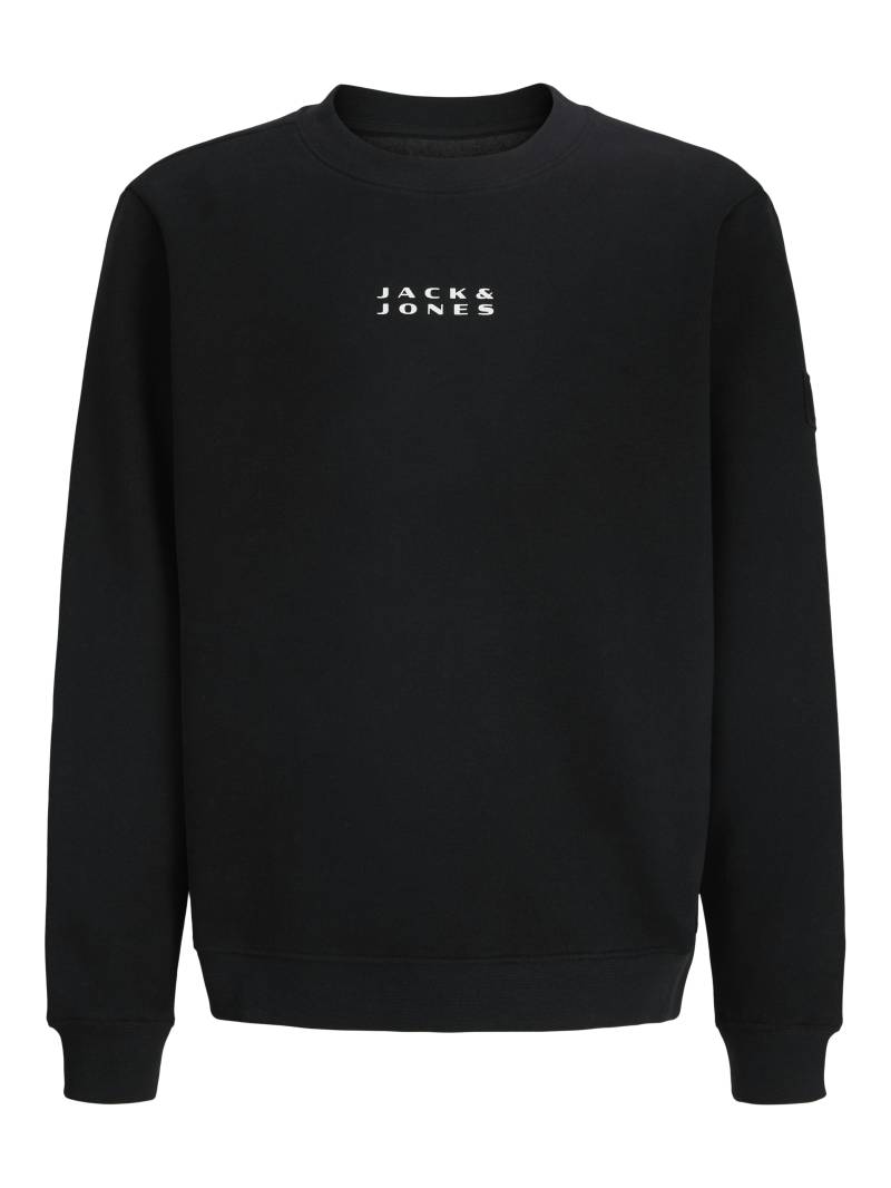JACK&JONES - JCOPOINT SWEAT BADGE CREW NECK BF JNR black - Gr. - 152 von JACK&JONES
