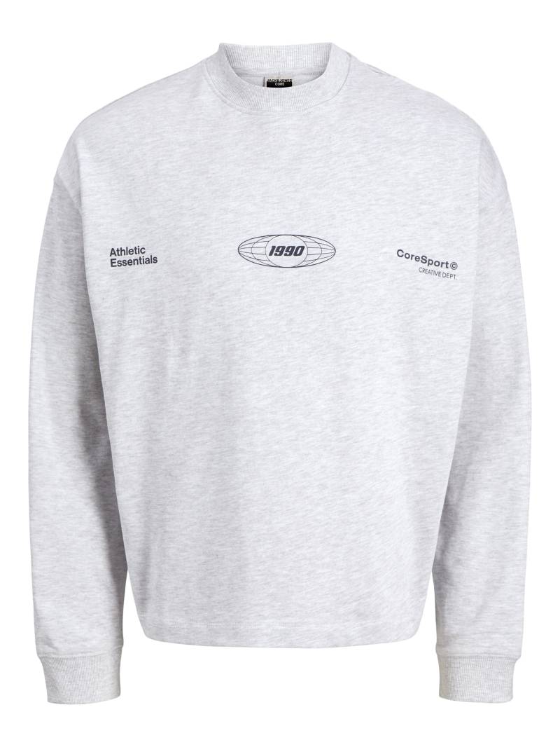 JACK&JONES - JCOSIGNAL SWEAT CREW NECK white melange - Gr. - S von JACK&JONES