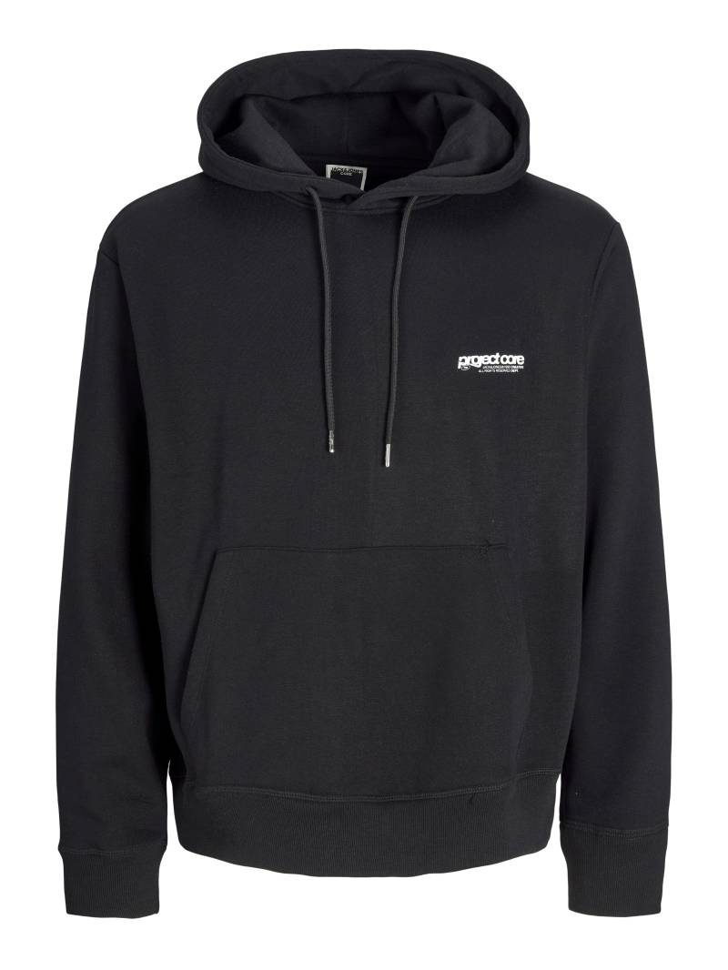 JACK&JONES - JCOUNION PRINT SWEAT HOOD NOOS black - Gr. - L von JACK&JONES