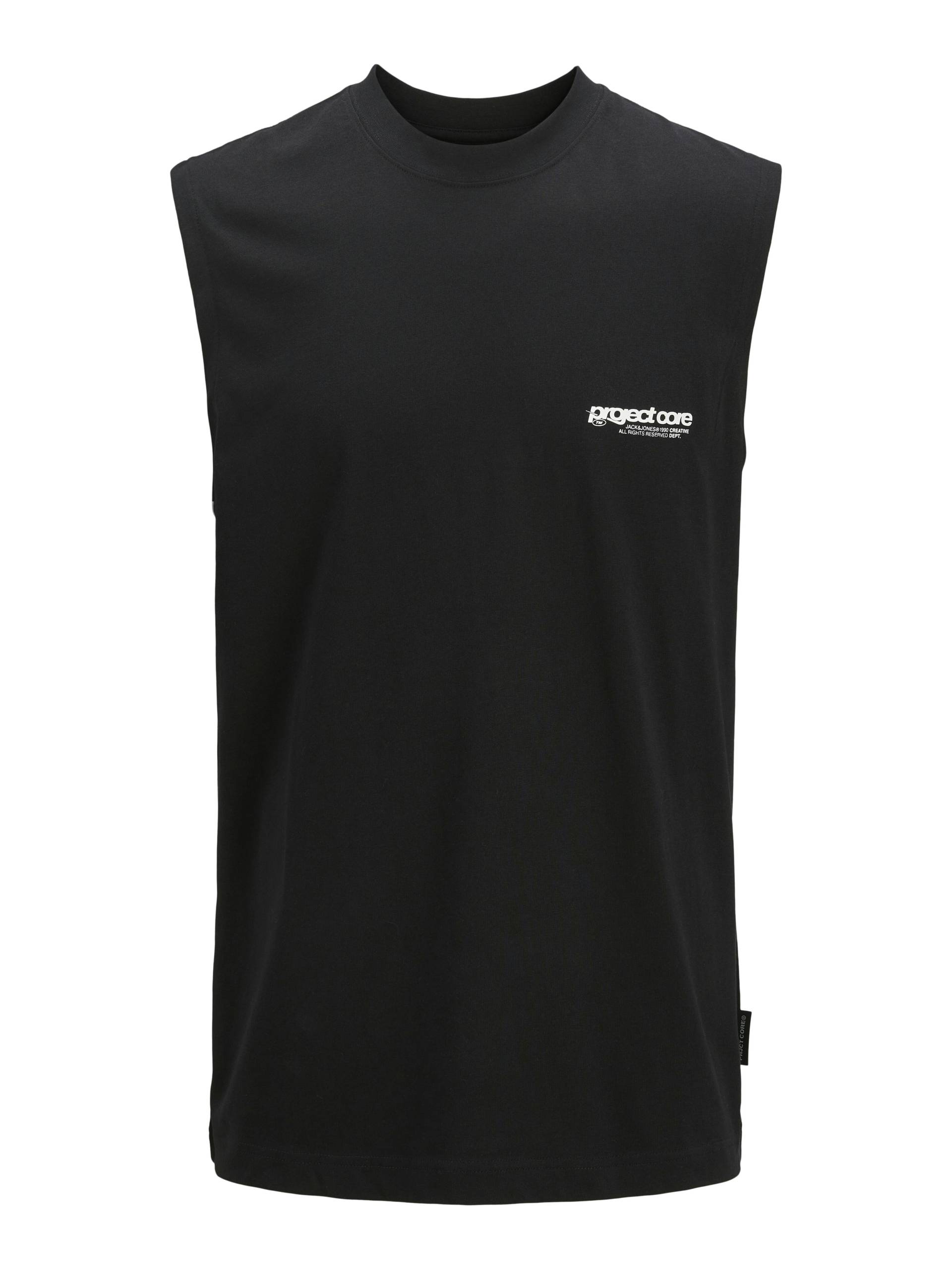 JACK&JONES - JCOUNION PRINT TANK TOP SN black - Gr. - L von JACK&JONES