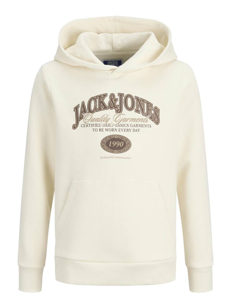 JACK&JONES - JJARI BRANDING SWEAT HOOD JNR antique white - Gr. - 140 von JACK&JONES
