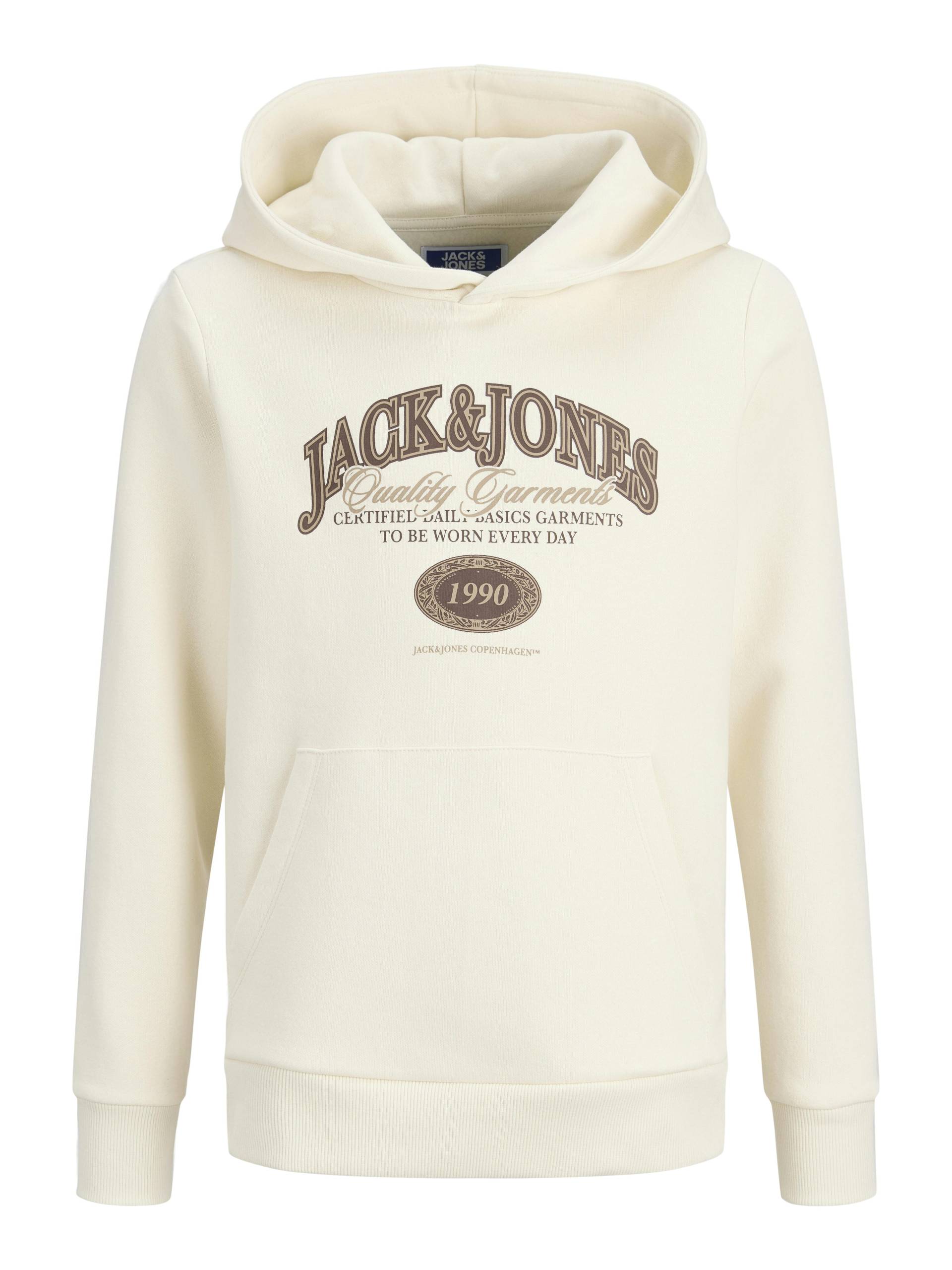 JACK&JONES - JJARI BRANDING SWEAT HOOD JNR antique white - Gr. - 164 von JACK&JONES