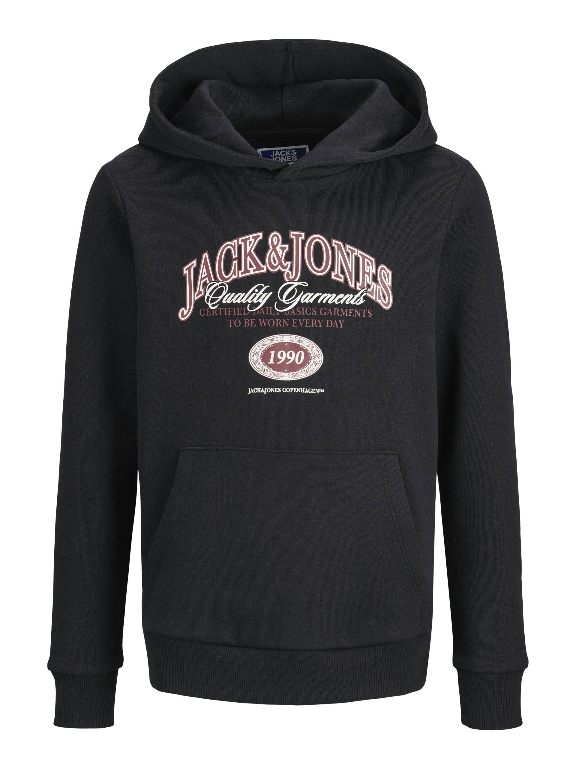 JACK&JONES - JJARI BRANDING SWEAT HOOD JNR black - Gr. - 152 von JACK&JONES