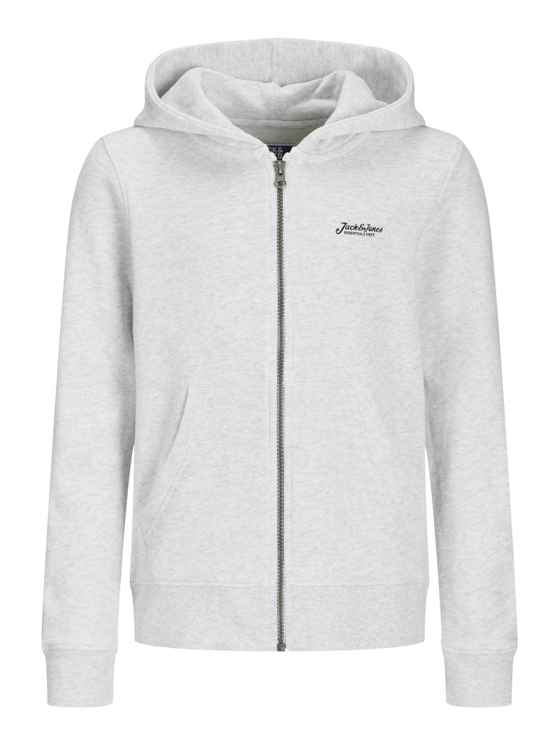 JACK&JONES - JJBEAU SWEAT ZIP HOOD JNR white melange - Gr. - 140 von JACK&JONES