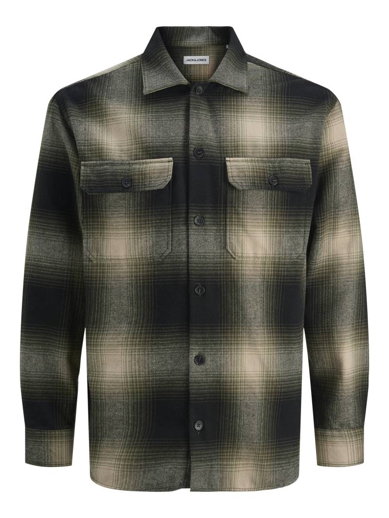 JACK&JONES - JJCARTER CHECK OVERSHIRT LS dusty olive - Gr. - L von JACK&JONES