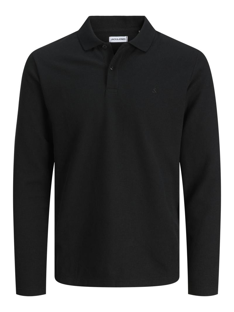 JACK&JONES - JJEAUSTIN POLO LS NOOS black - Gr. - M von JACK&JONES