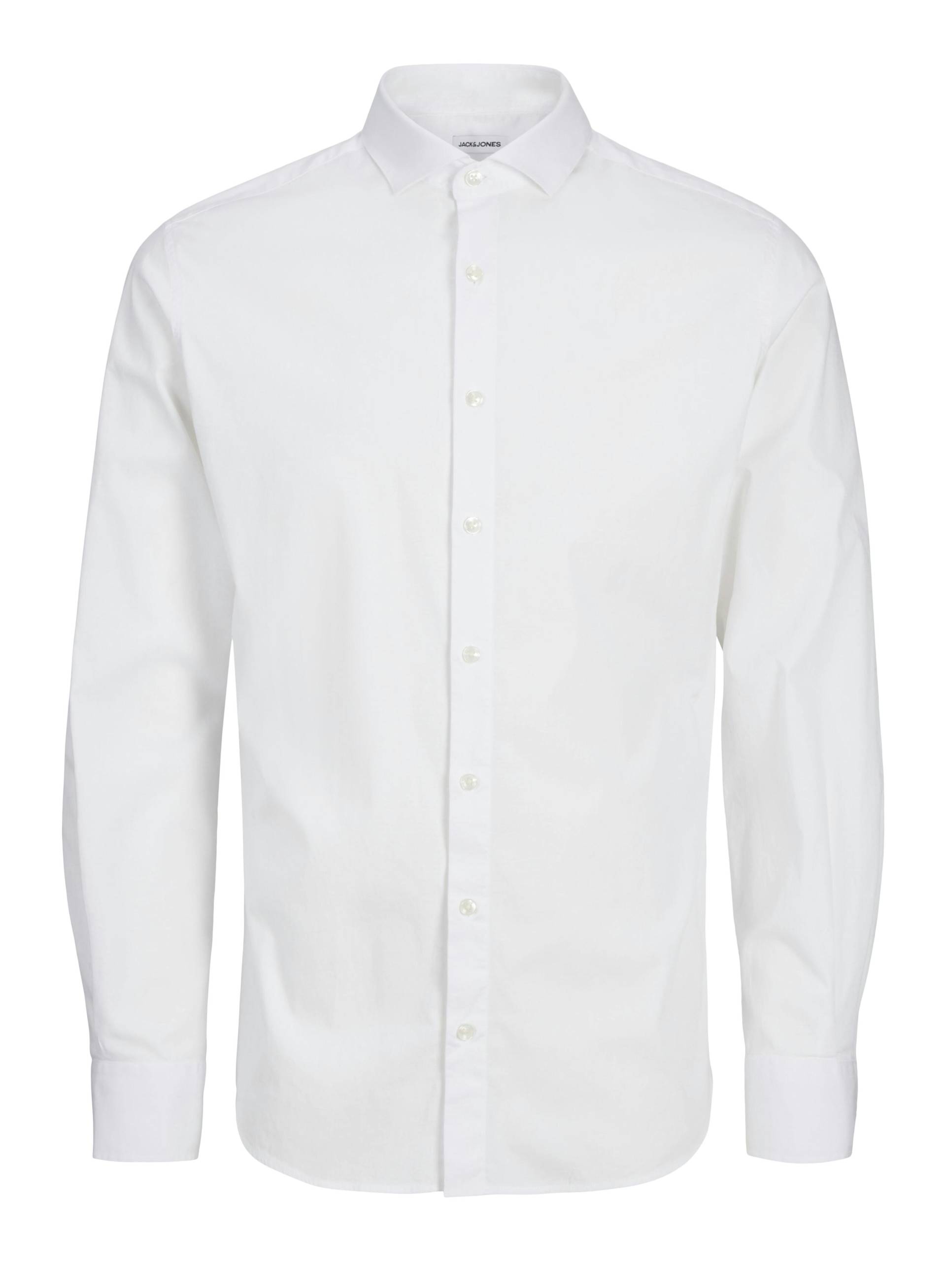 JACK&JONES - JJEAXEL STRETCH SHIRT LS NOOS MNI white - Gr. - 110 von JACK&JONES