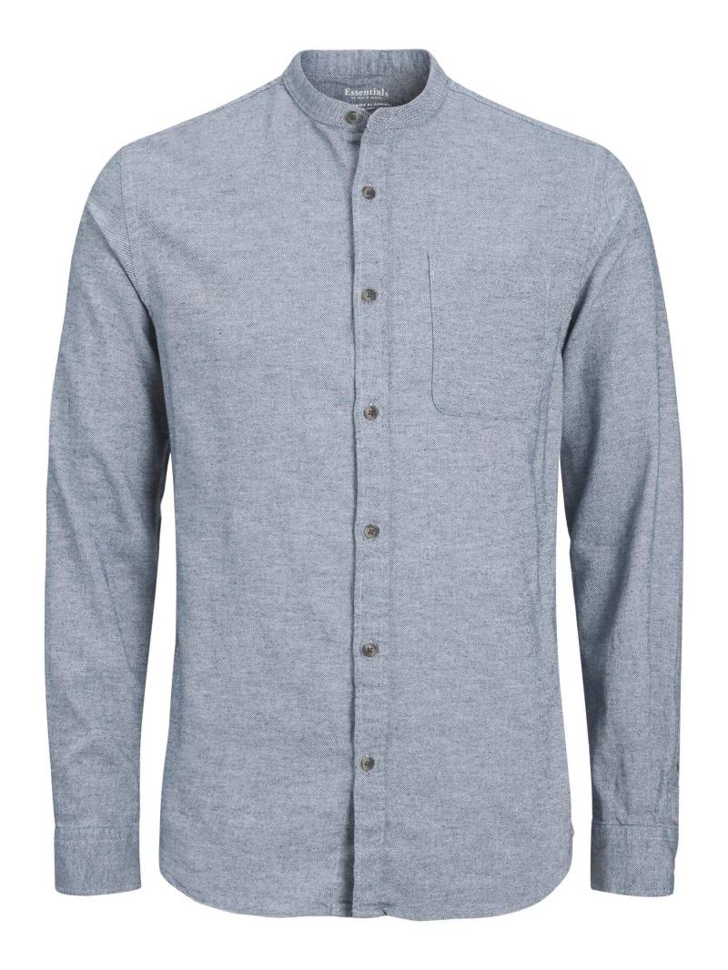 JACK&JONES - JJEBAND MELANGE SHIRT LS NOOS faded denim - Gr. - L von JACK&JONES