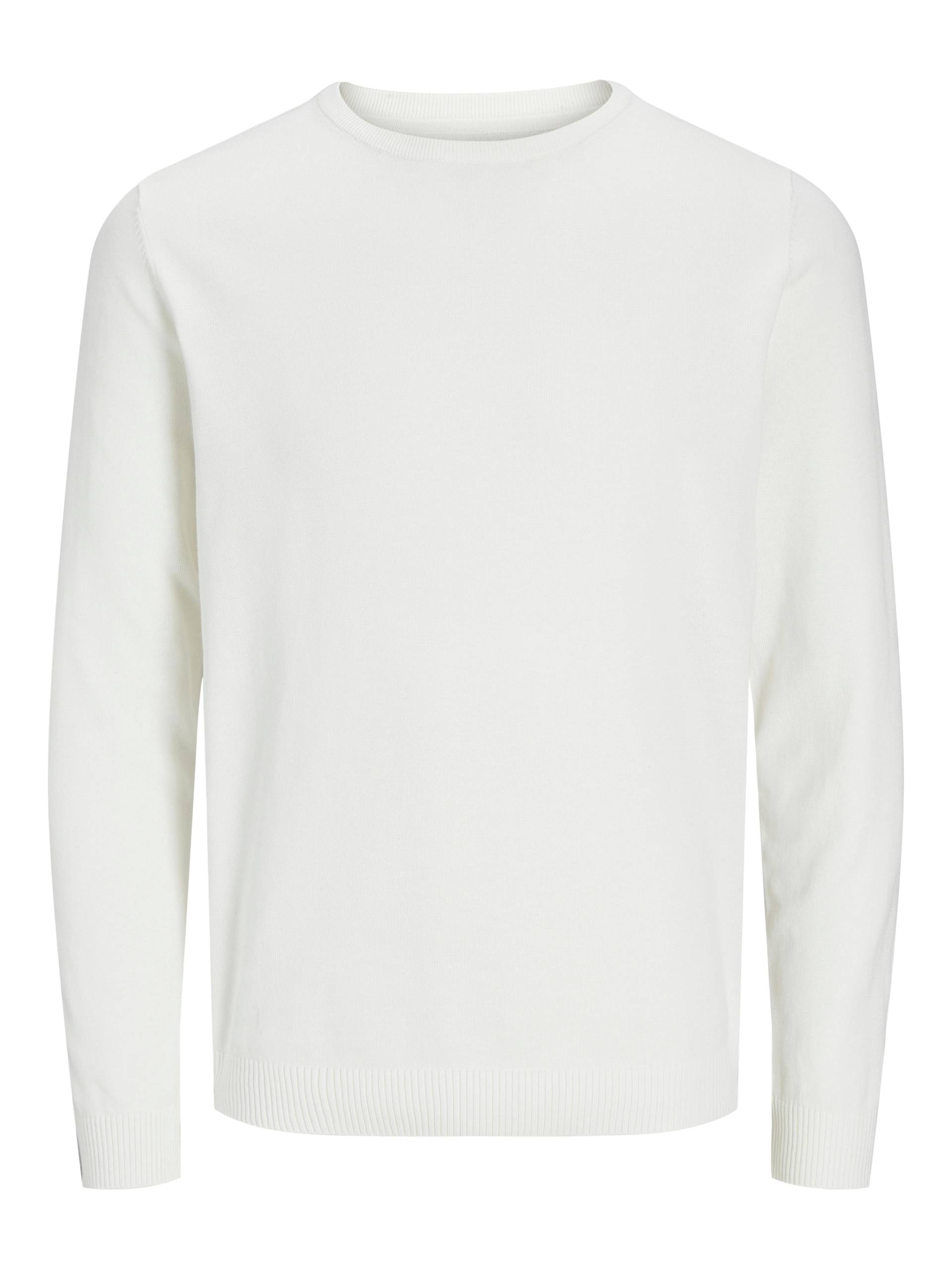 JACK&JONES - JJEBASIC KNIT CREW NECK NOOS cloud dancer - Gr. - XXL von JACK&JONES