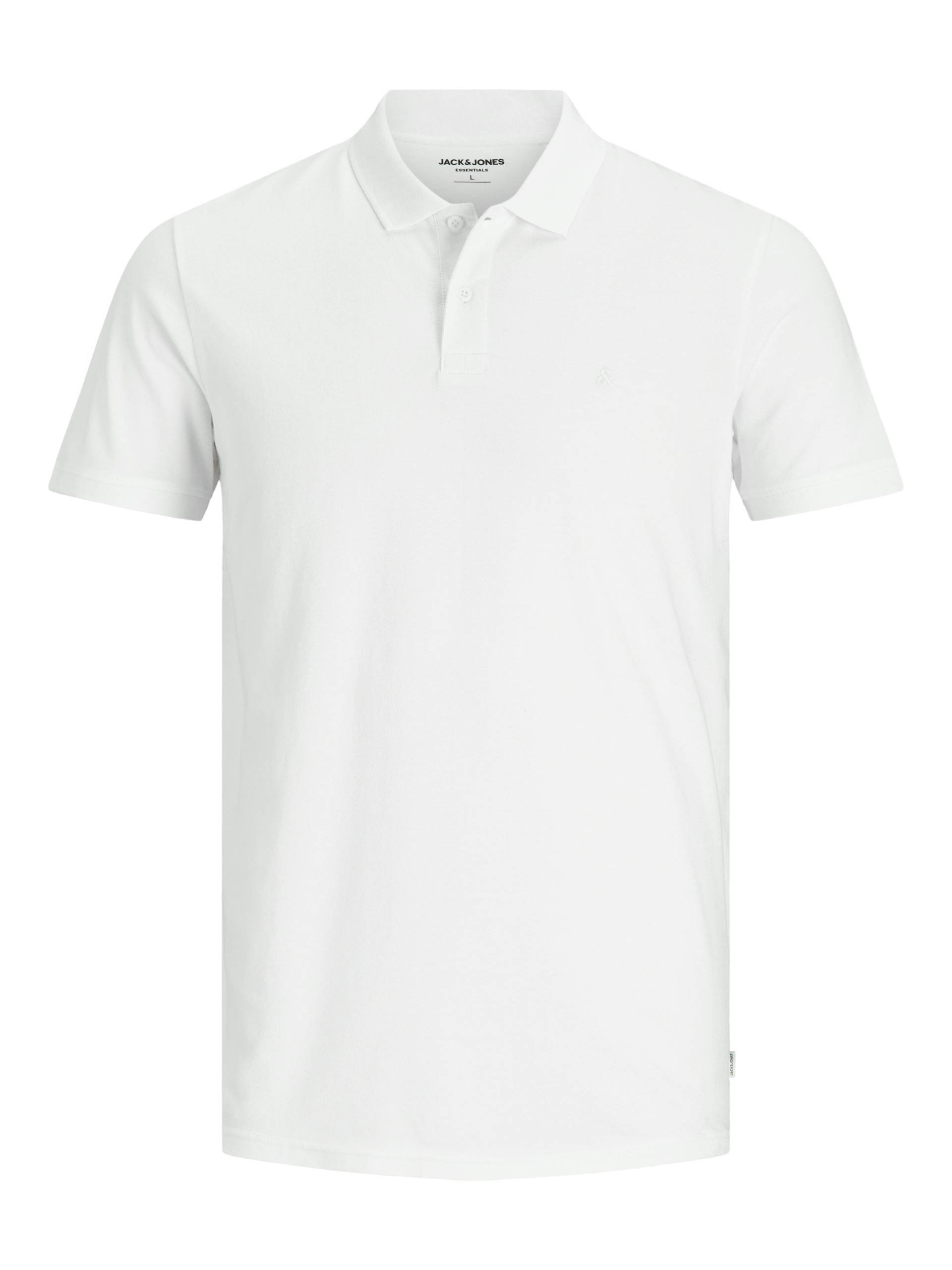 JACK&JONES - JJEBASIC POLO SS NOOS white - Gr. - S von JACK&JONES
