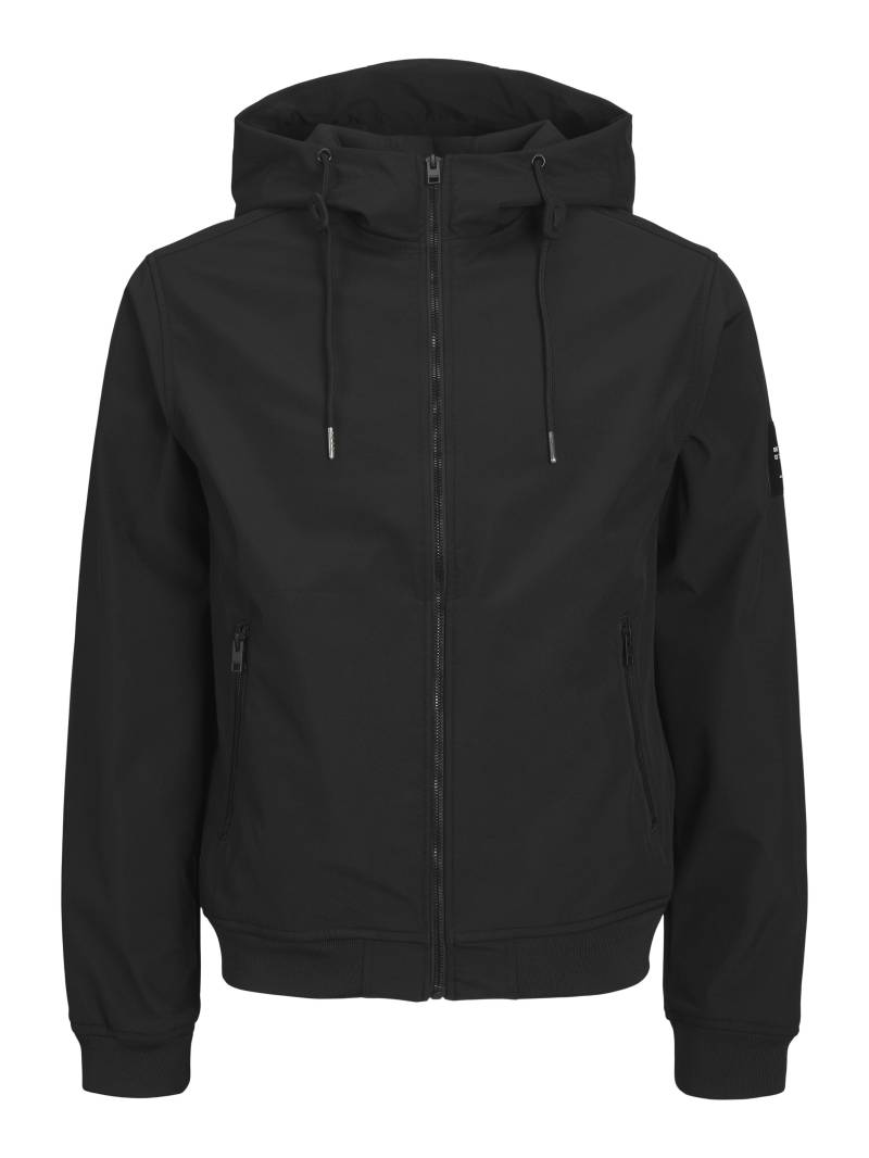 JACK&JONES - JJEBASIC SOFTSHELL HOOD NOOS black - Gr. - XL von JACK&JONES