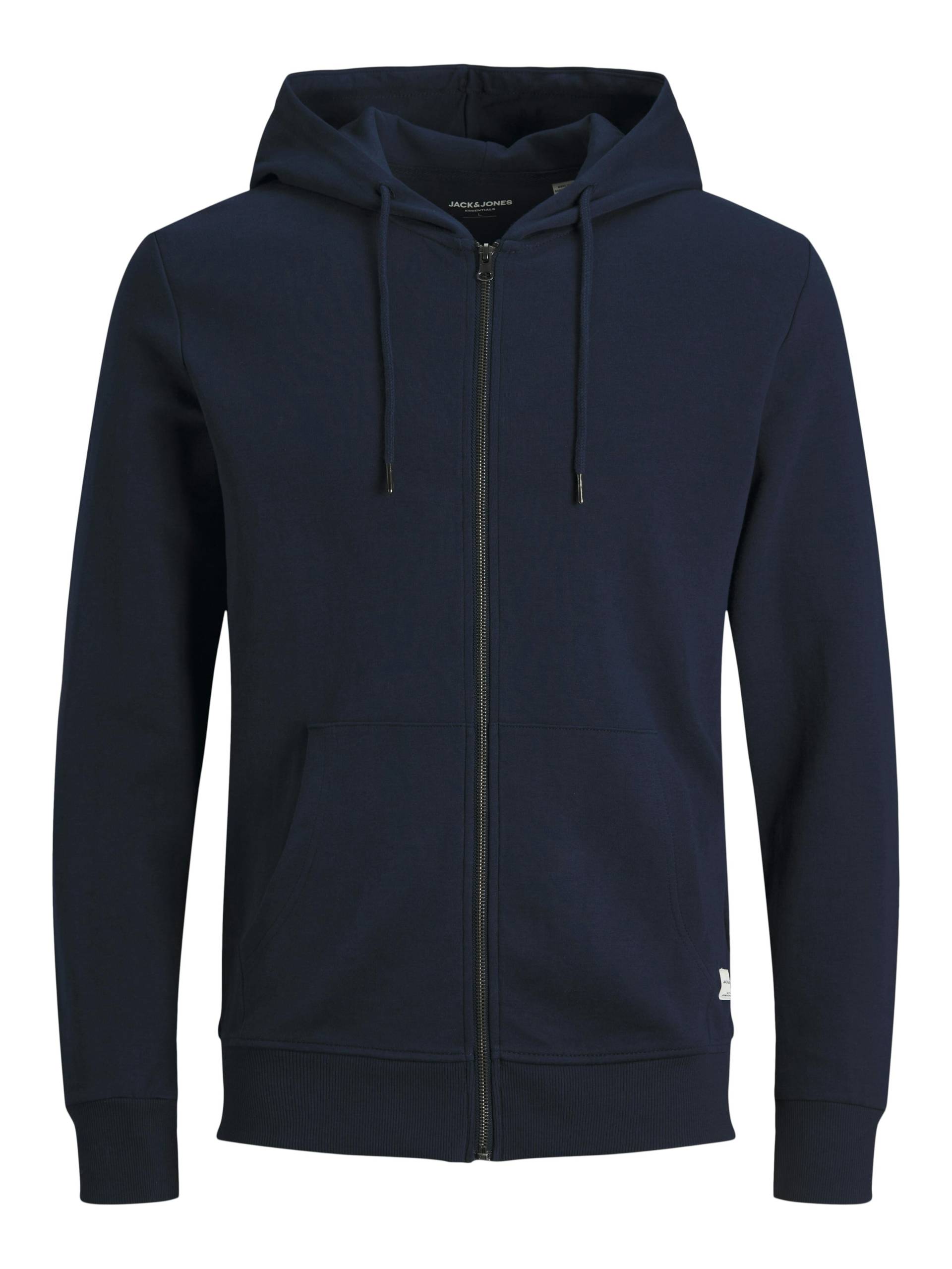 JACK&JONES - JJEBASIC SWEAT ZIP HOOD NOOS navy blazer - Gr. - L von JACK&JONES