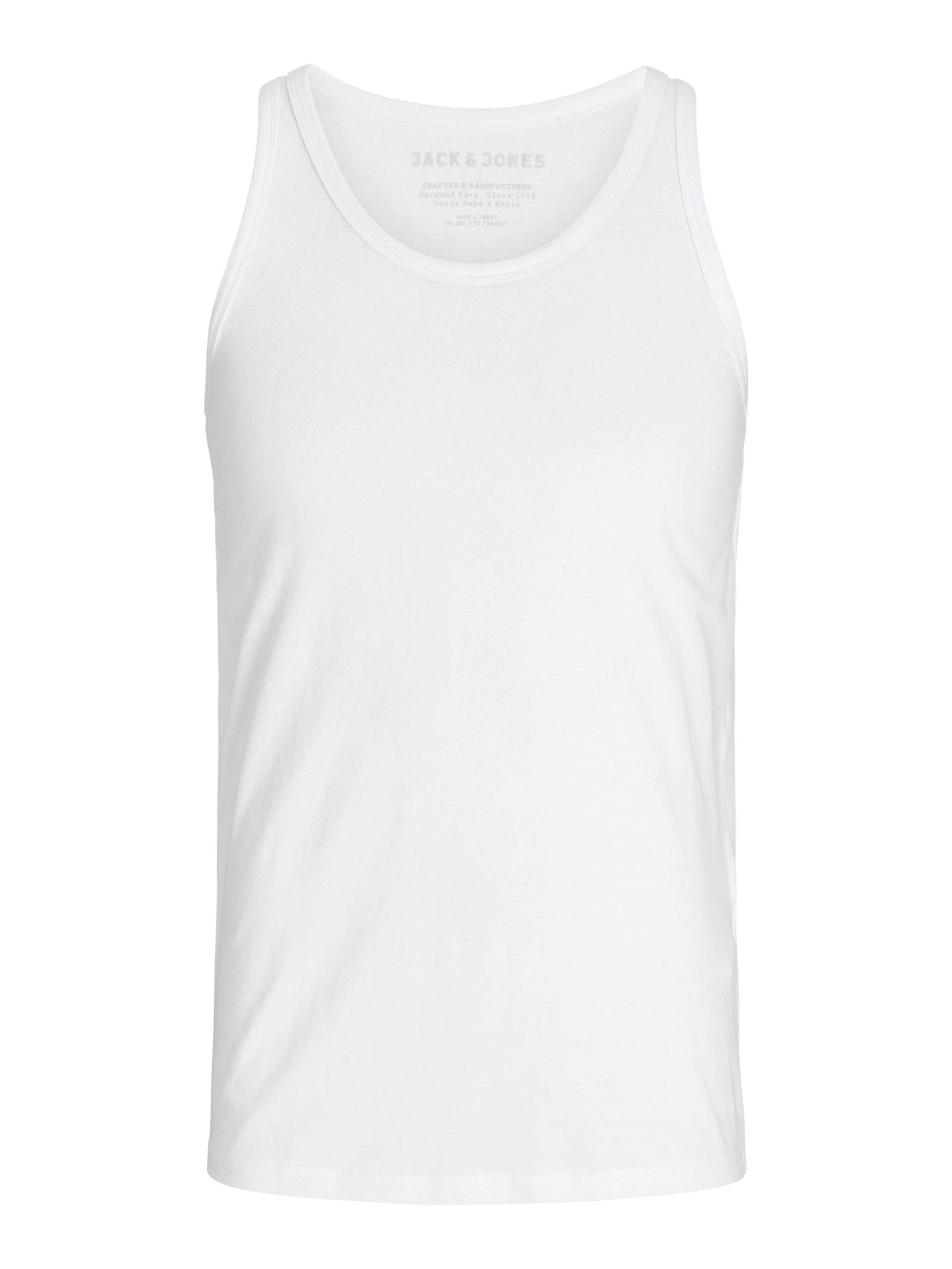 JACK&JONES - JJEBASIC TANK TOP NOOS white - Gr. - XL von JACK&JONES