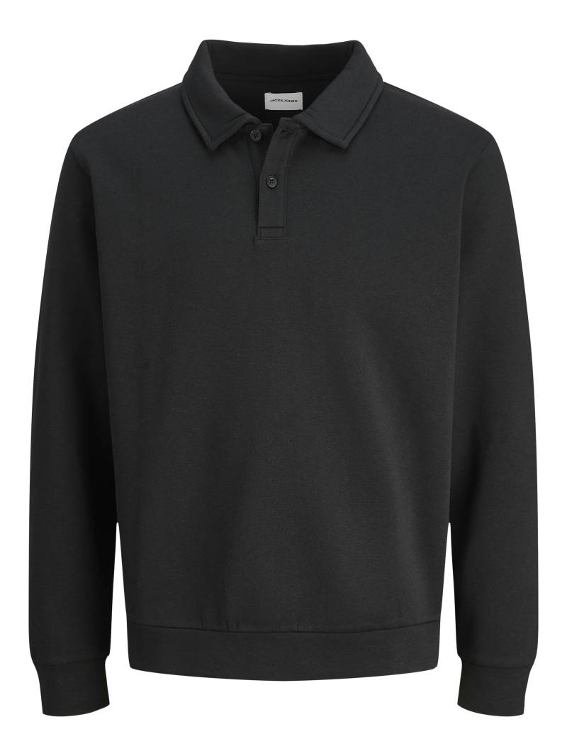 JACK&JONES - JJEBRADLEY SWEAT POLO AW25 JNR black - Gr. - 140 von JACK&JONES