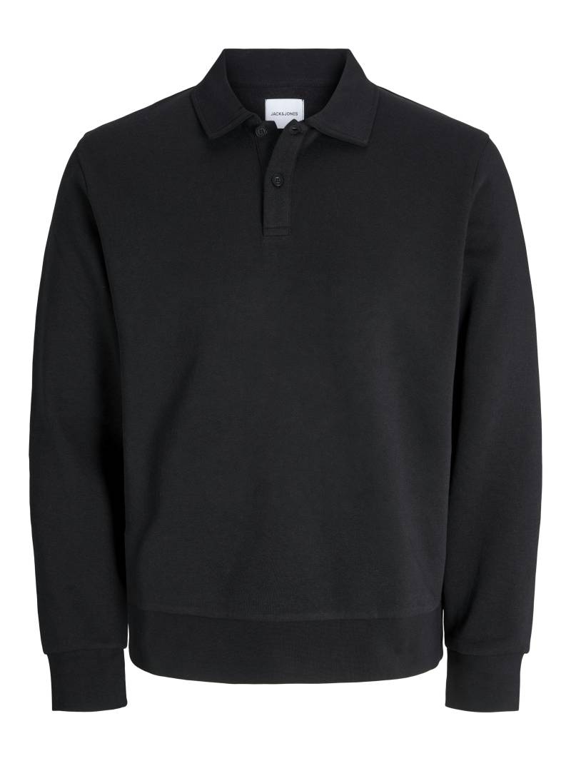 JACK&JONES - JJEBRADLEY SWEAT POLO NOOS black - Gr. - XXL von JACK&JONES