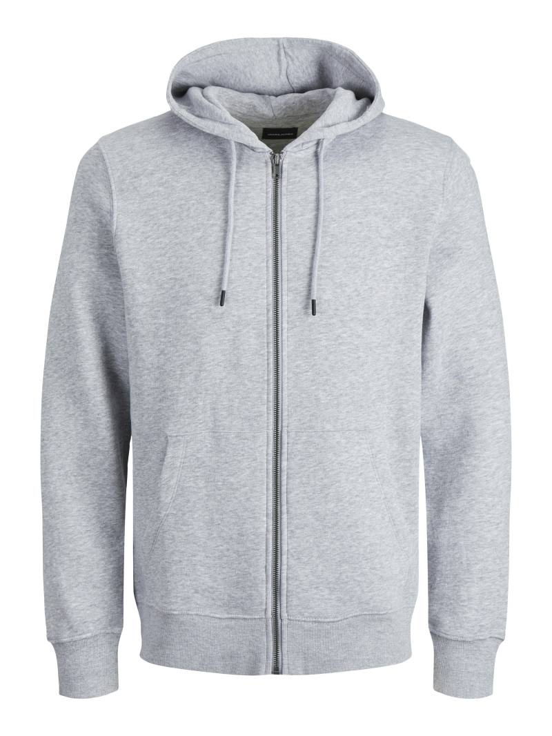 JACK&JONES - JJEBRADLEY SWEAT ZIP HOOD NOOS PLS light grey melange von JACK&JONES