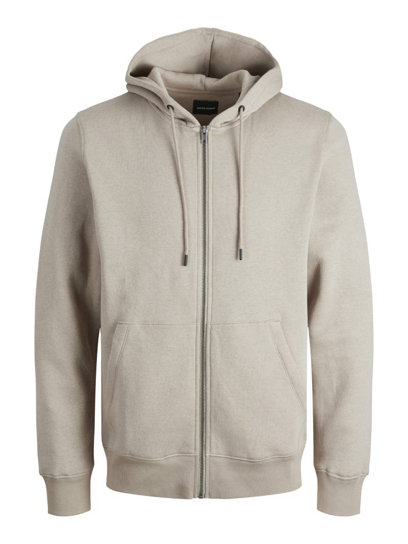 JACK&JONES - JJEBRADLEY SWEAT ZIP HOOD NOOS moonbeam - Gr. - S von JACK&JONES