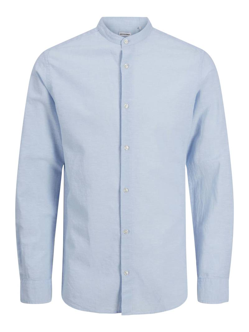 JACK&JONES - JJEBREEZE LINEN BLEND BAND SHIRT LS JNR chambray blue - Gr. - 152 von JACK&JONES