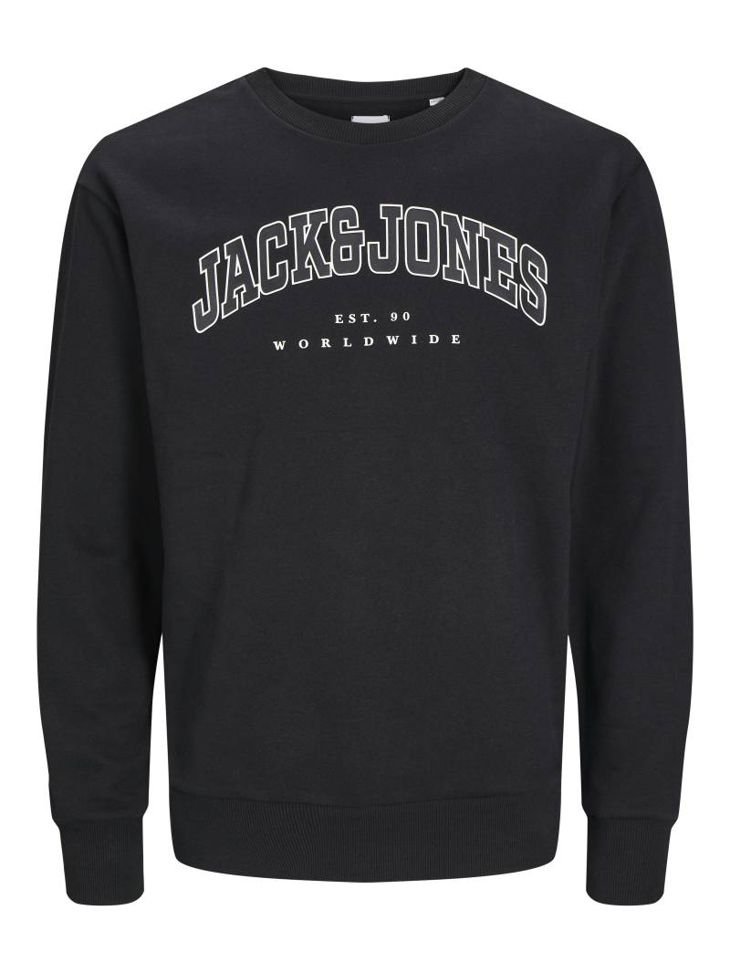 JACK&JONES - JJECALEB VARSITY SWEAT CREW NCK NOOS JNR black - Gr. - 140 von JACK&JONES