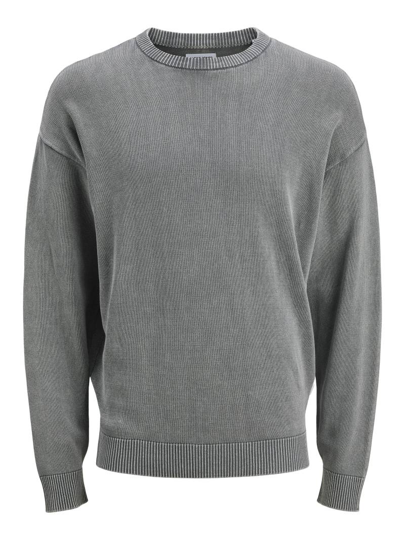 JACK&JONES - JJECHARGE FADED KNIT CREW NECK JNR castlerock - Gr. - 152 von JACK&JONES