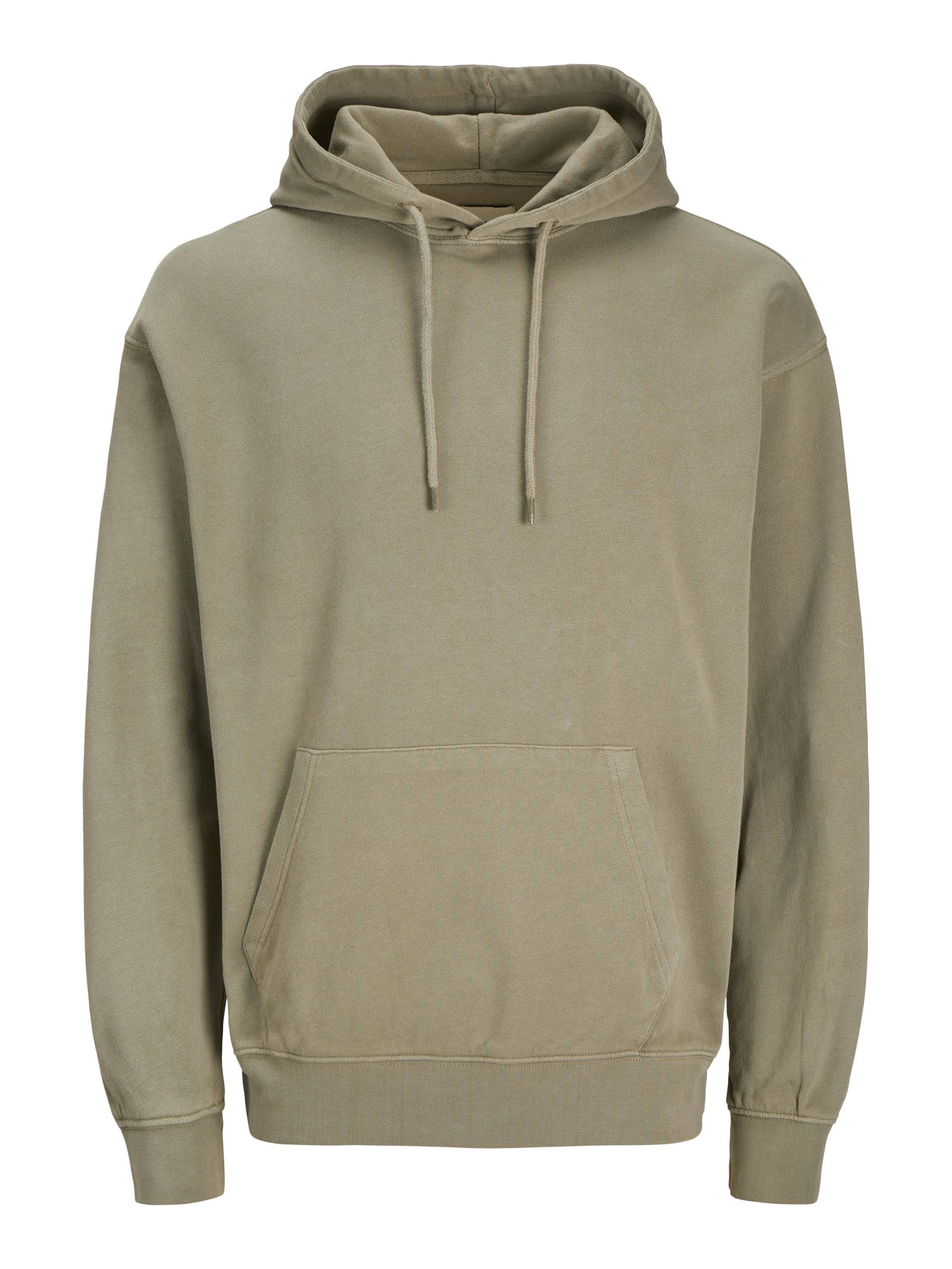 JACK&JONES - JJECHARGE FADED SWEAT HOOD NOOS silver sage - Gr. - S von JACK&JONES