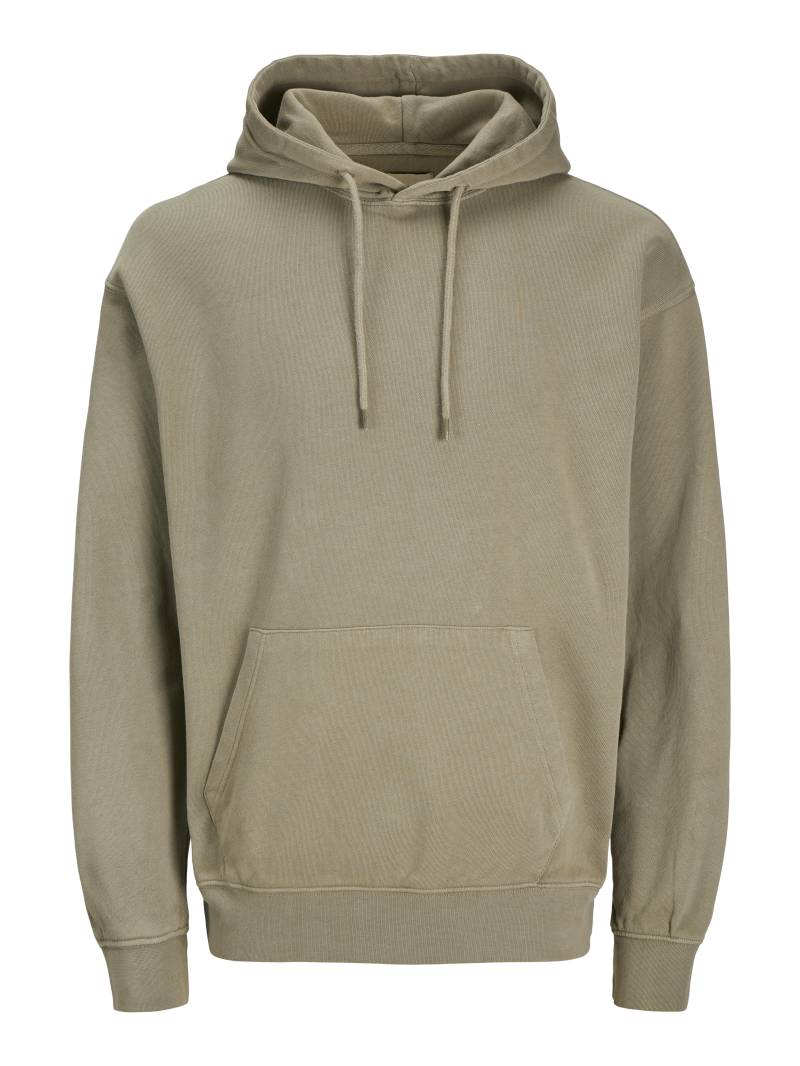 JACK&JONES - JJECHARGE FADED SWEAT HOOD NOOS silver sage - Gr. - S von JACK&JONES